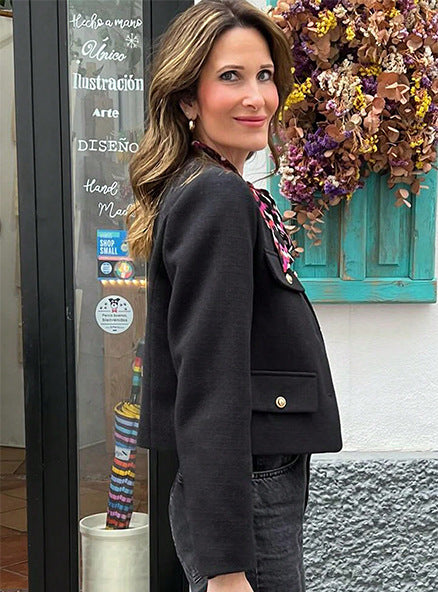 SIENA | Short Vintage Faux Leather Jacket