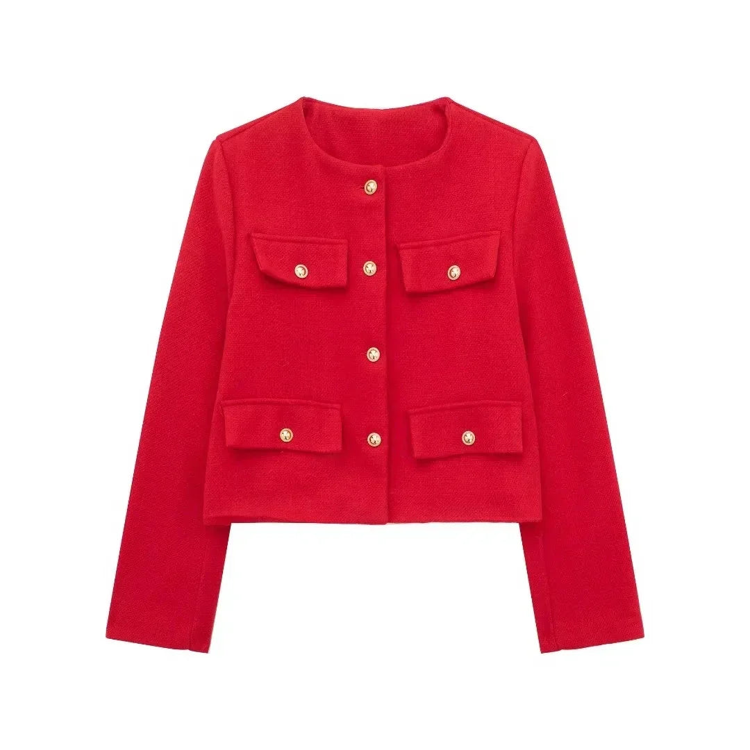 SIENA | Short Vintage Faux Leather Jacket