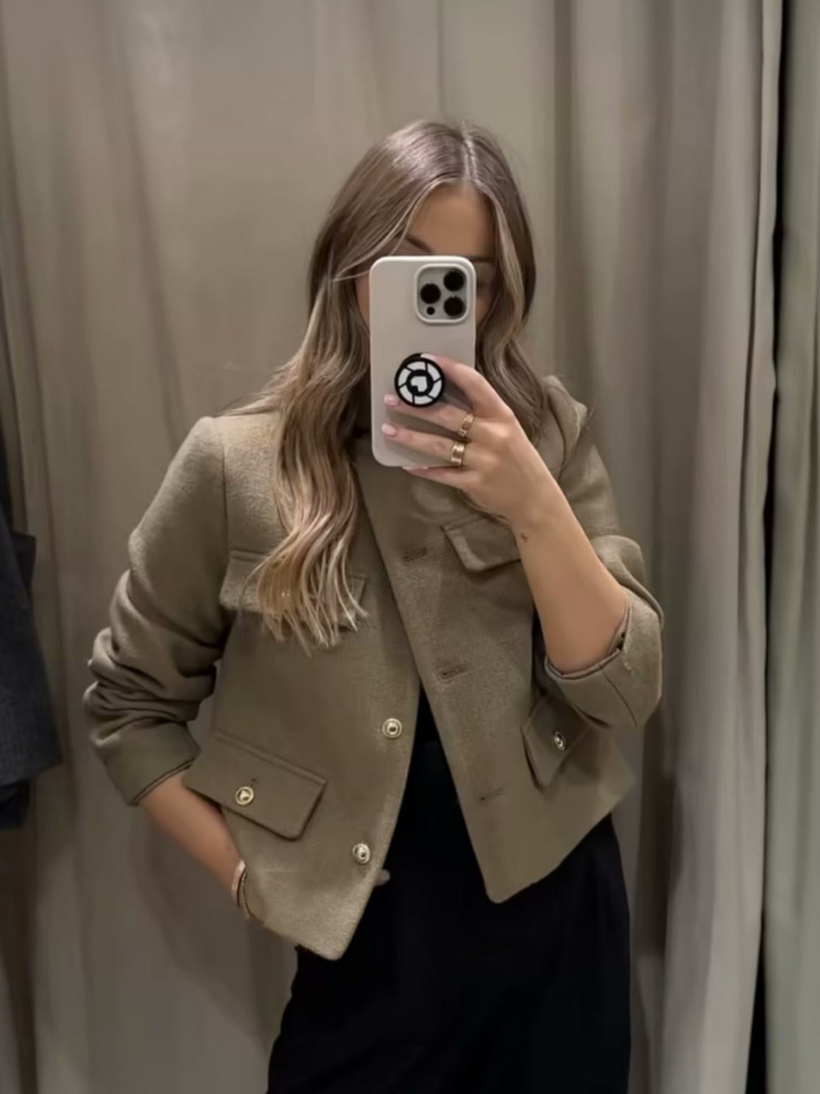 SIENA | Short Vintage Faux Leather Jacket