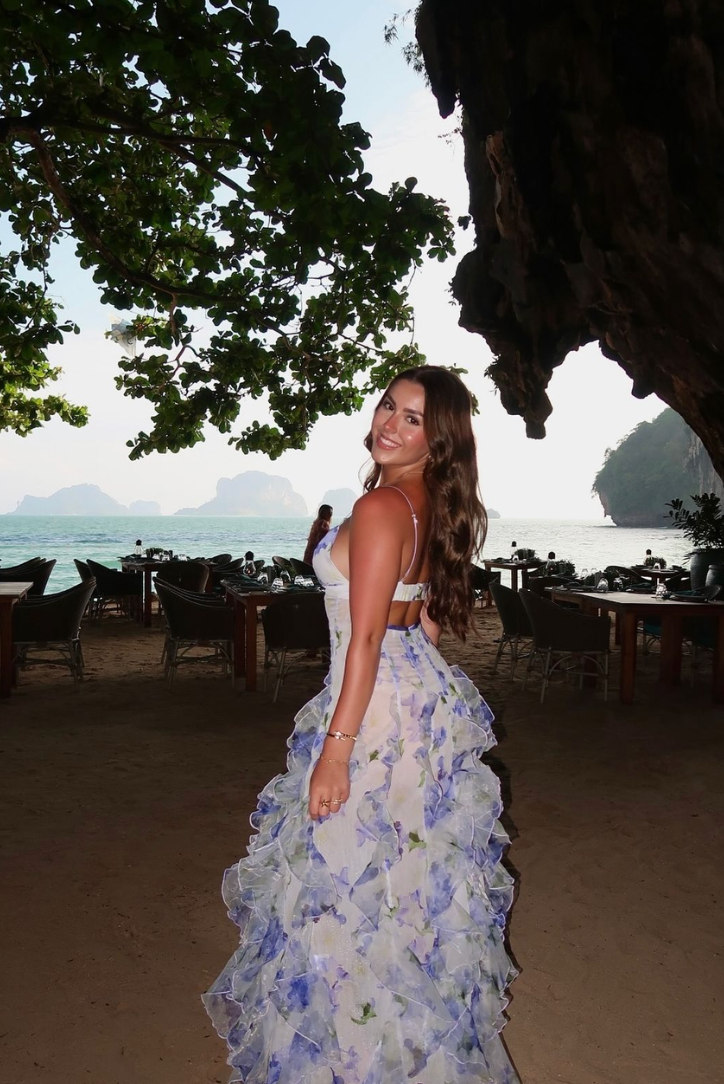 Maisie | Maxikleid mit Blumenmuster Größe | FormaLuxe
