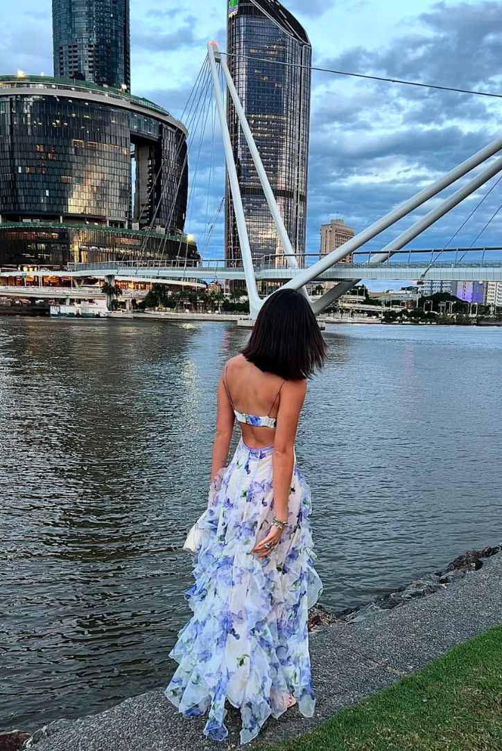 Maisie | Maxikleid mit Blumenmuster Größe | FormaLuxe