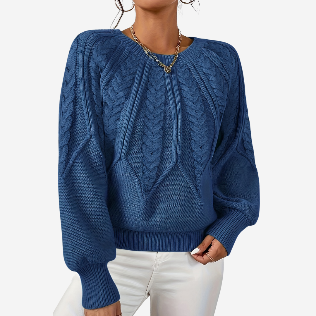 Zinnia | Sweater Blue | FormaLuxe