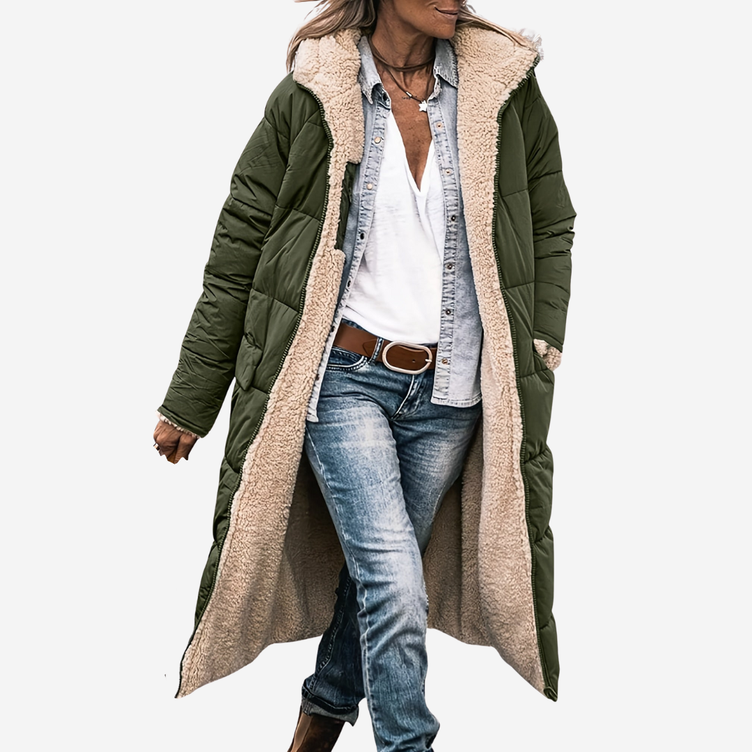 The Elara Timeless Coat Grün | FormaLuxe