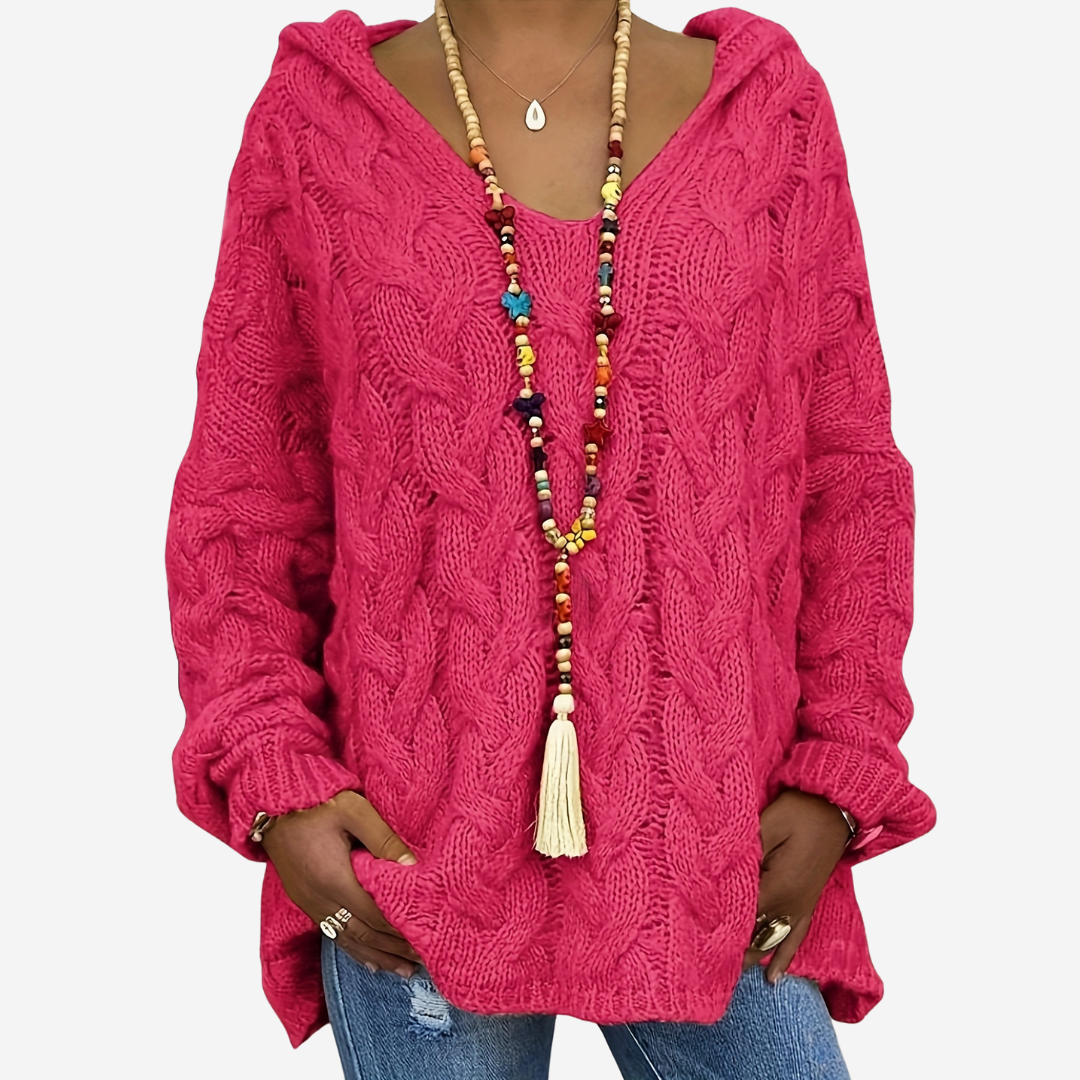Melinda | Winter Sweater Dark Pink | FormaLuxe