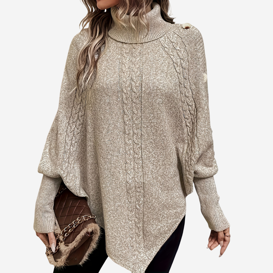 Delores | Winter Sweater Khaki | FormaLuxe
