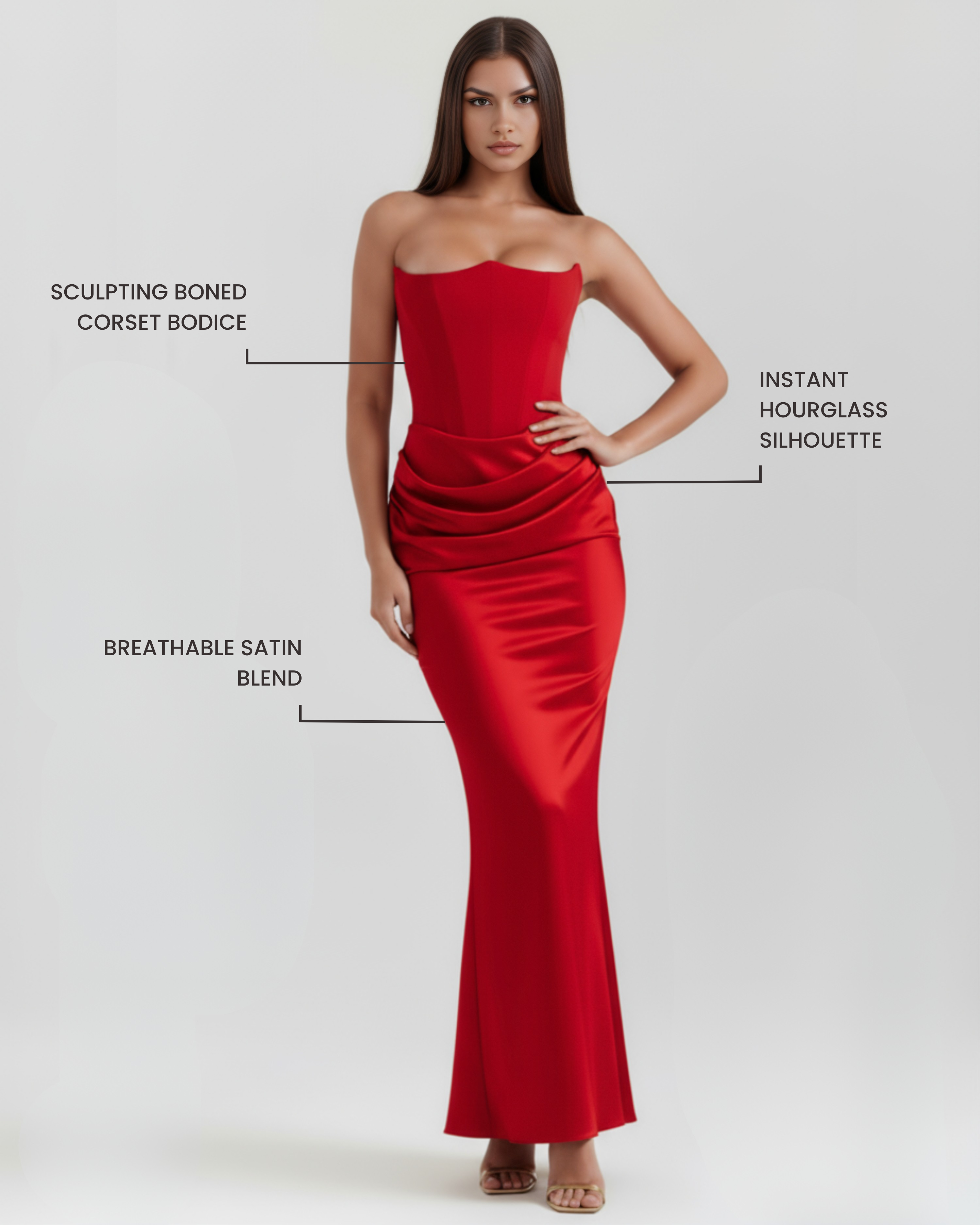 Rowsa Kleid Rot | FormaLuxe