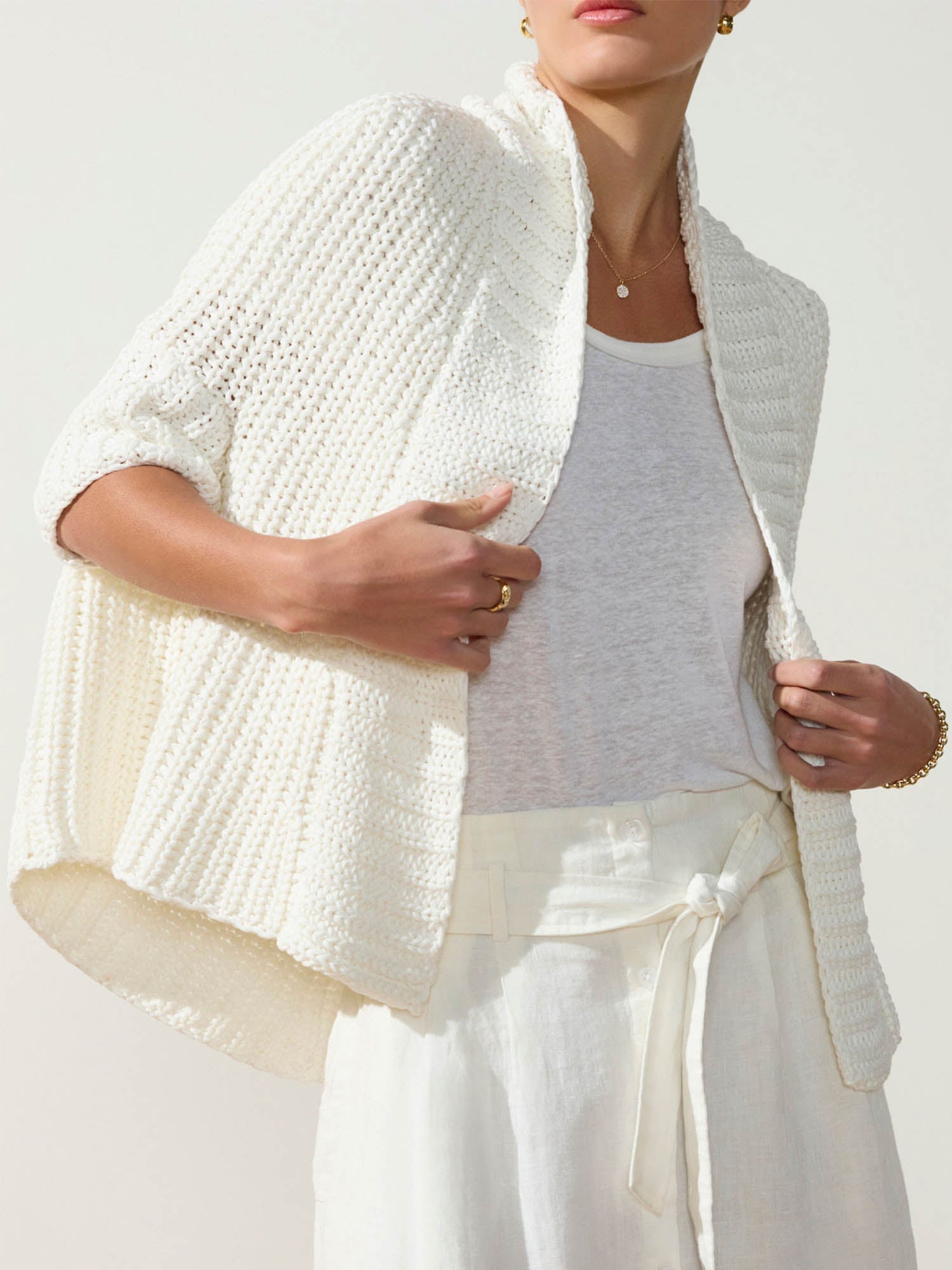 The Fida Handknit Shrug – Sweaters | FormaLuxe