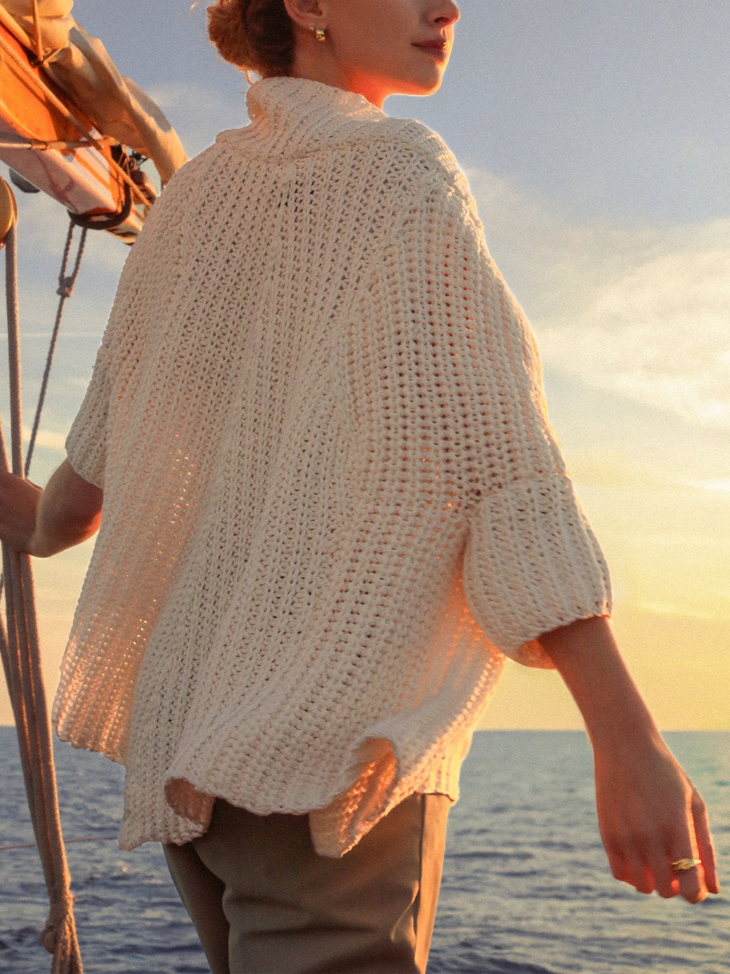 The Fida Handknit Shrug – Sweaters | FormaLuxe