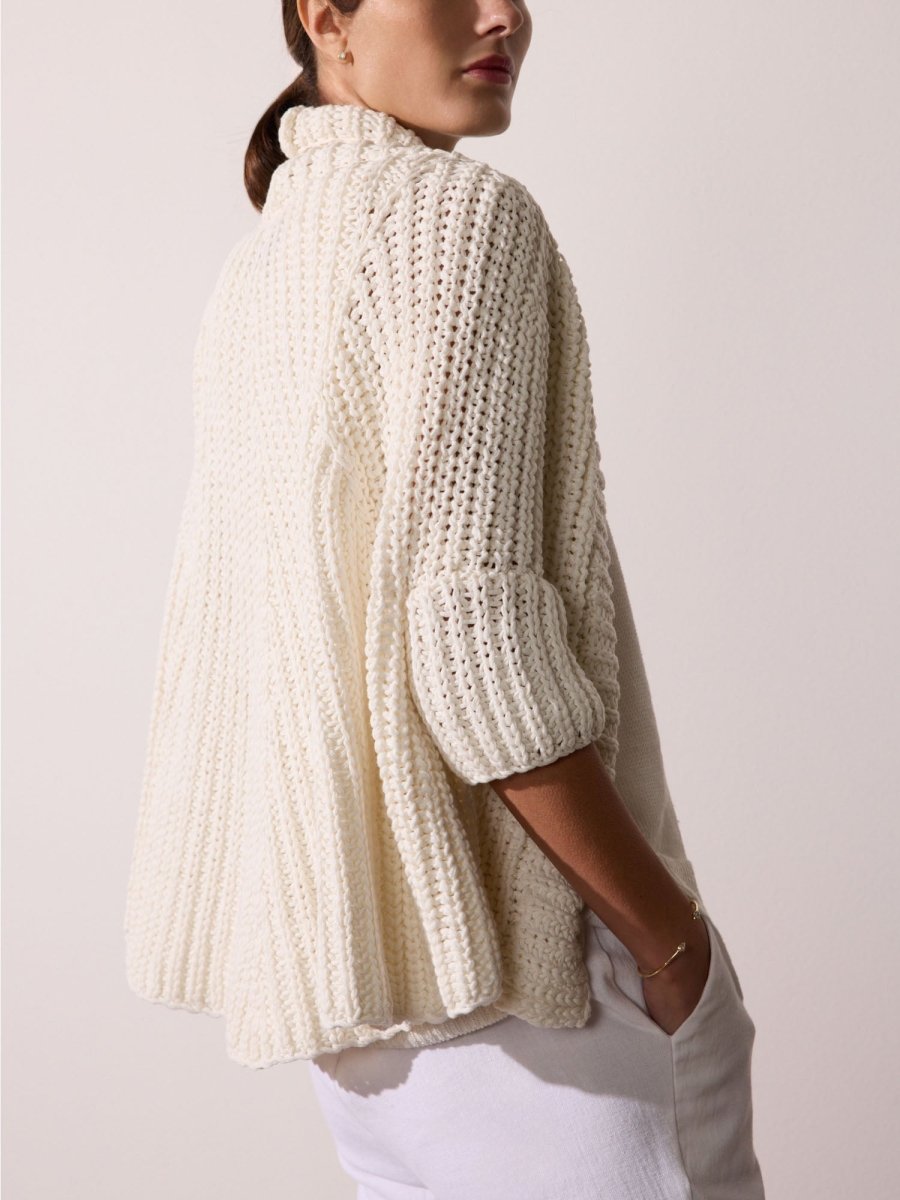 The Fida Handknit Shrug – Sweaters | FormaLuxe
