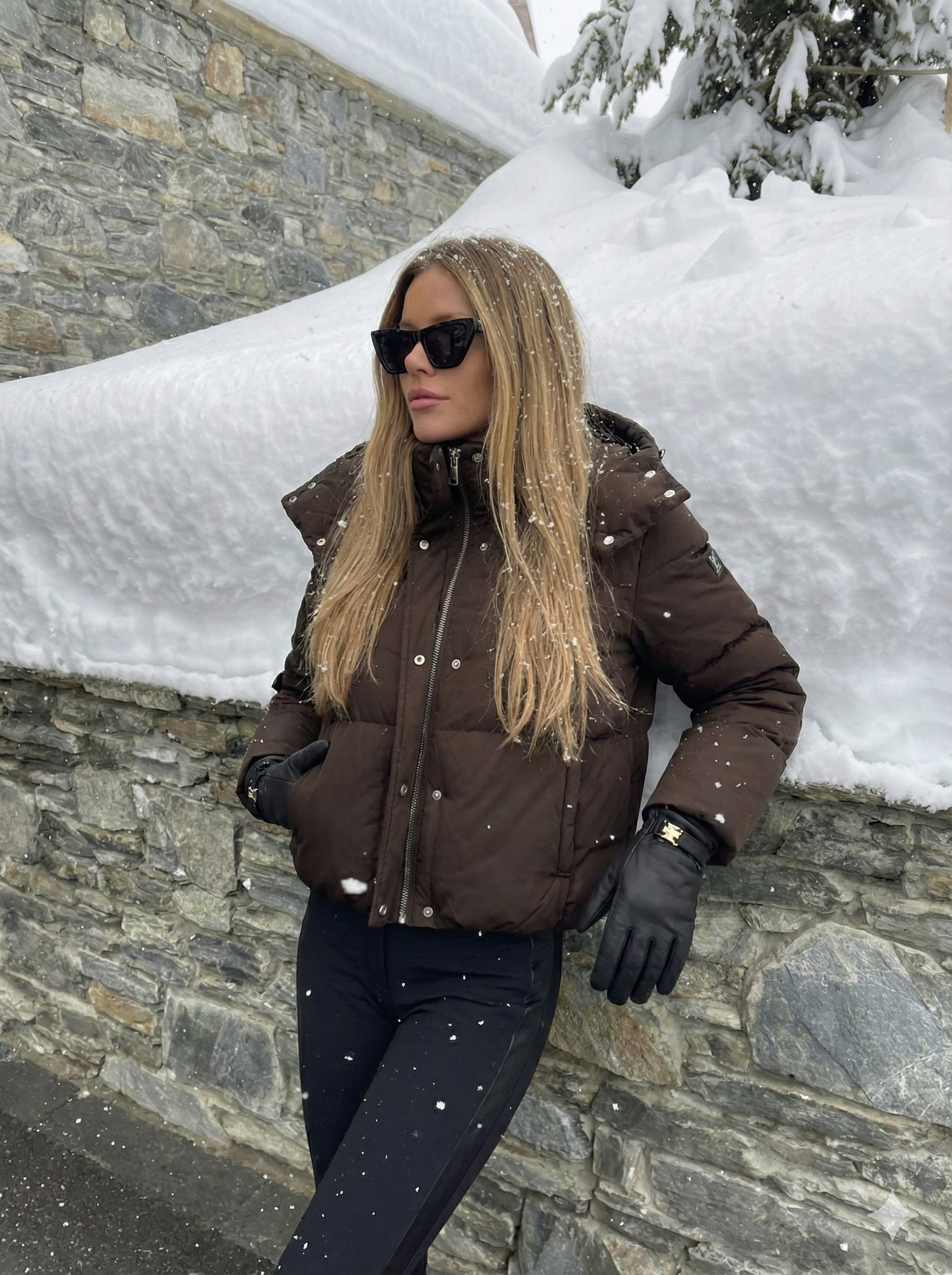 Jackie | Doudoune à col montant Noir | FormaLuxe