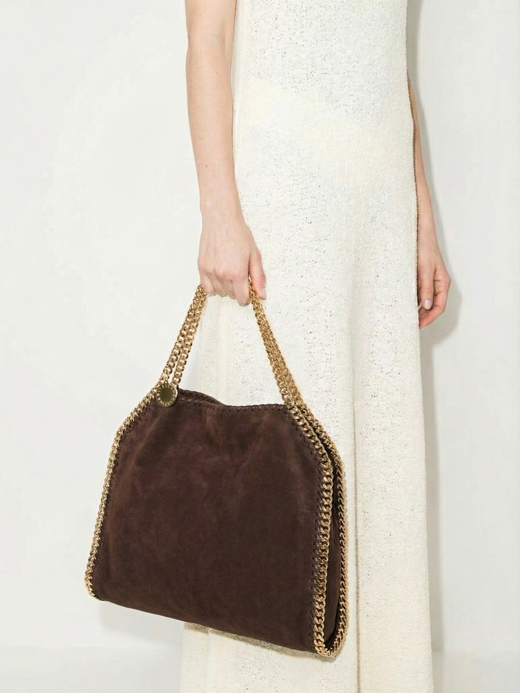 Skyla | Chain Strap Soft Faux Leather Tote Bag Black | FormaLuxe