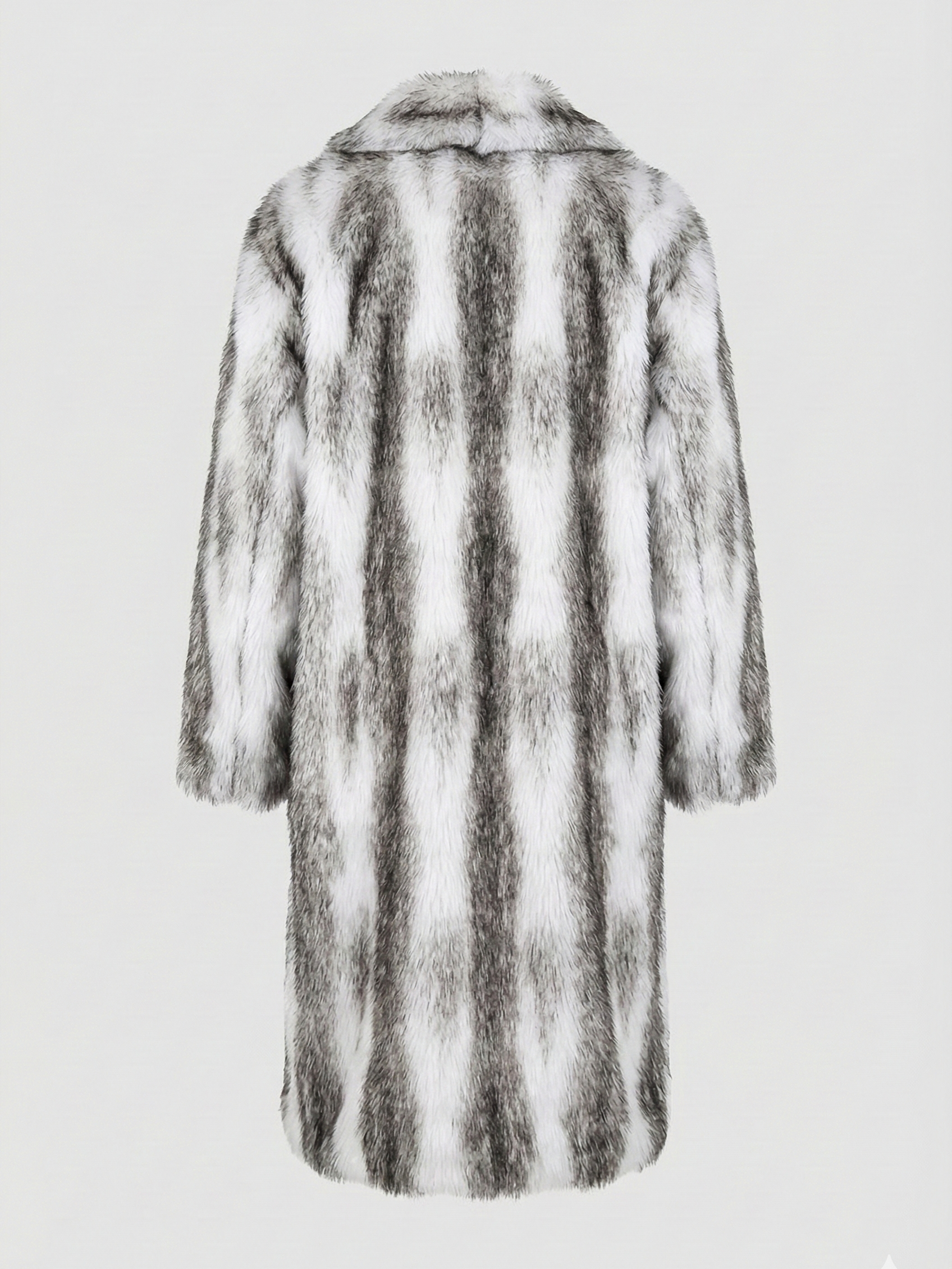 Aliza | Manteau long en fausse fourrure tendance Blanc cassé | FormaLuxe