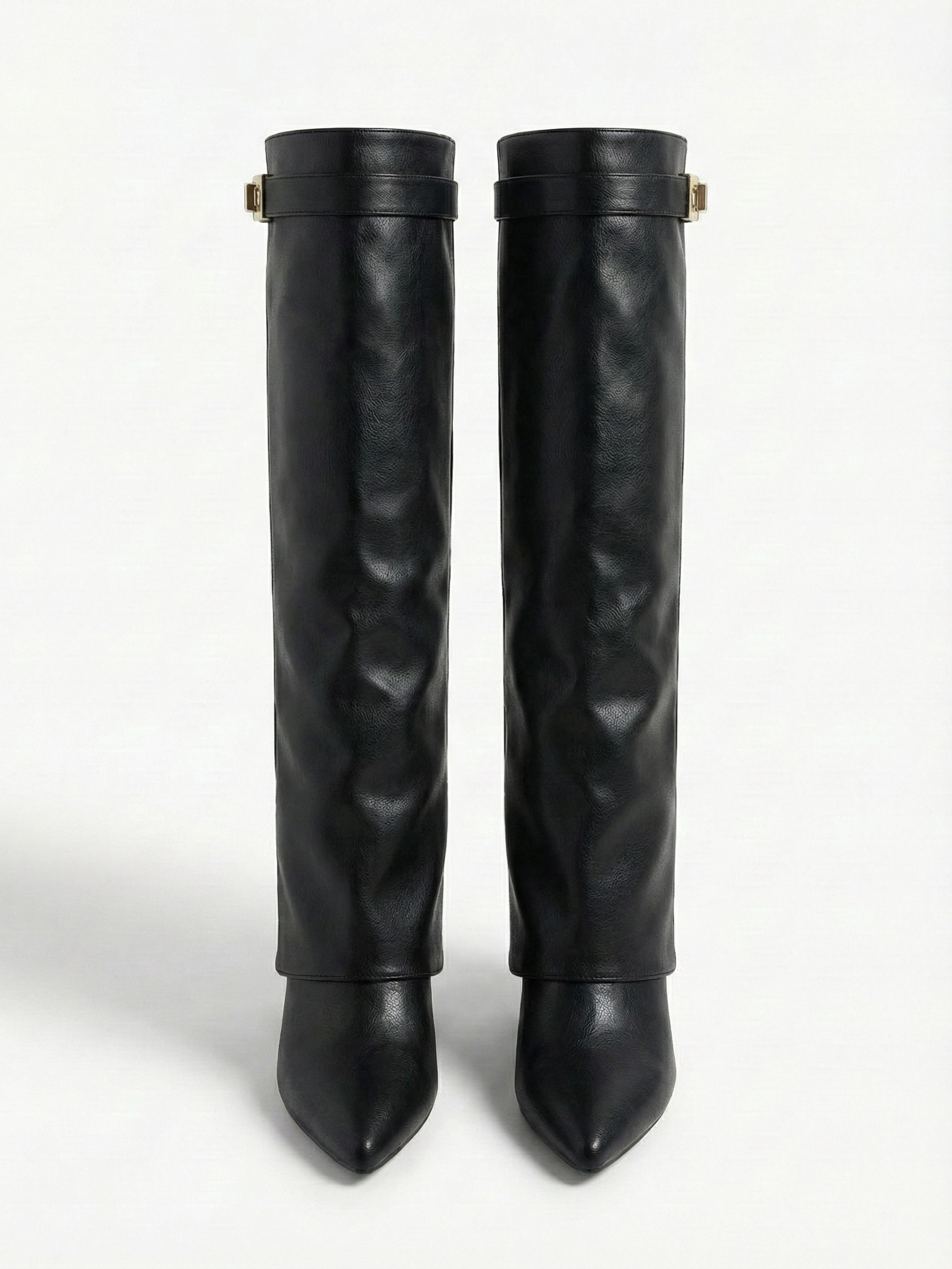Leeds | Bottes hautes souples en similicuir Noir | FormaLuxe