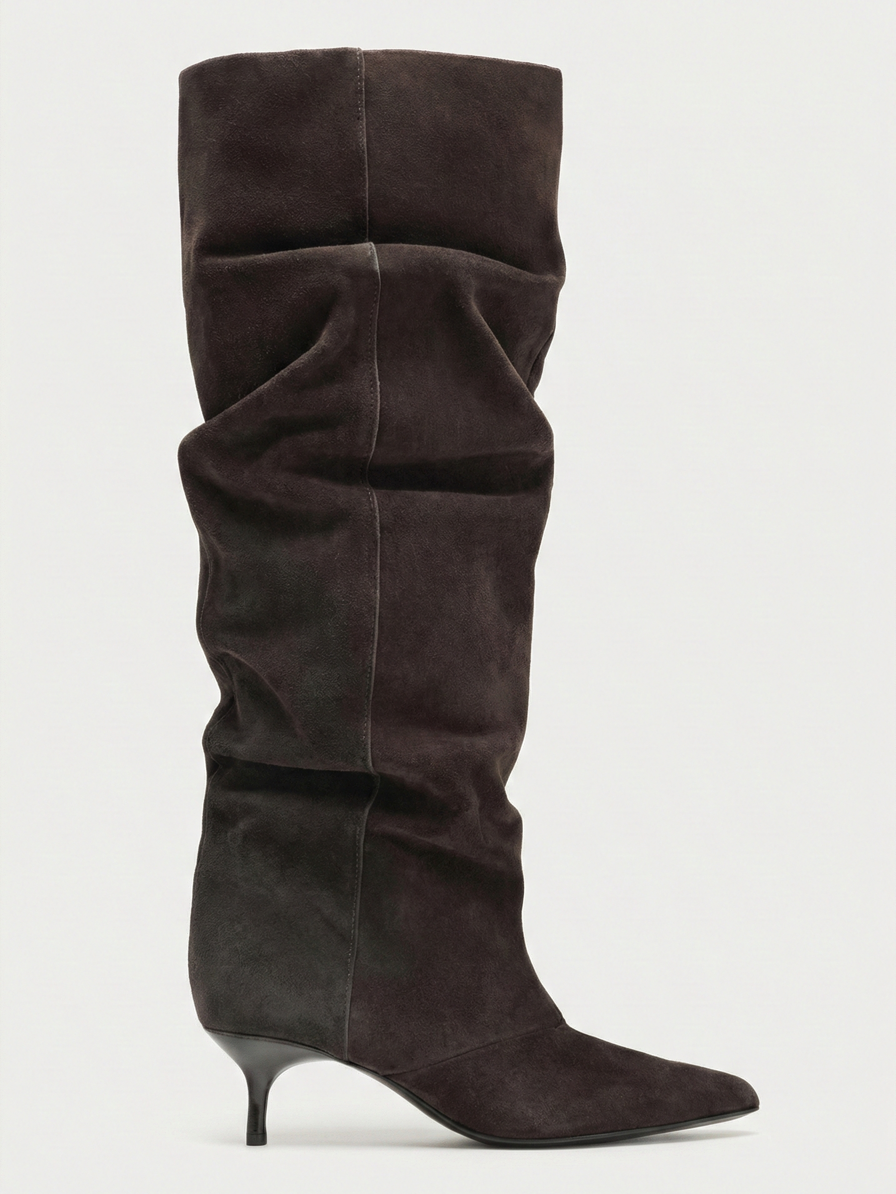 Allyson | Bottes souples à talons hauts jusqu'aux genoux Brun | FormaLuxe