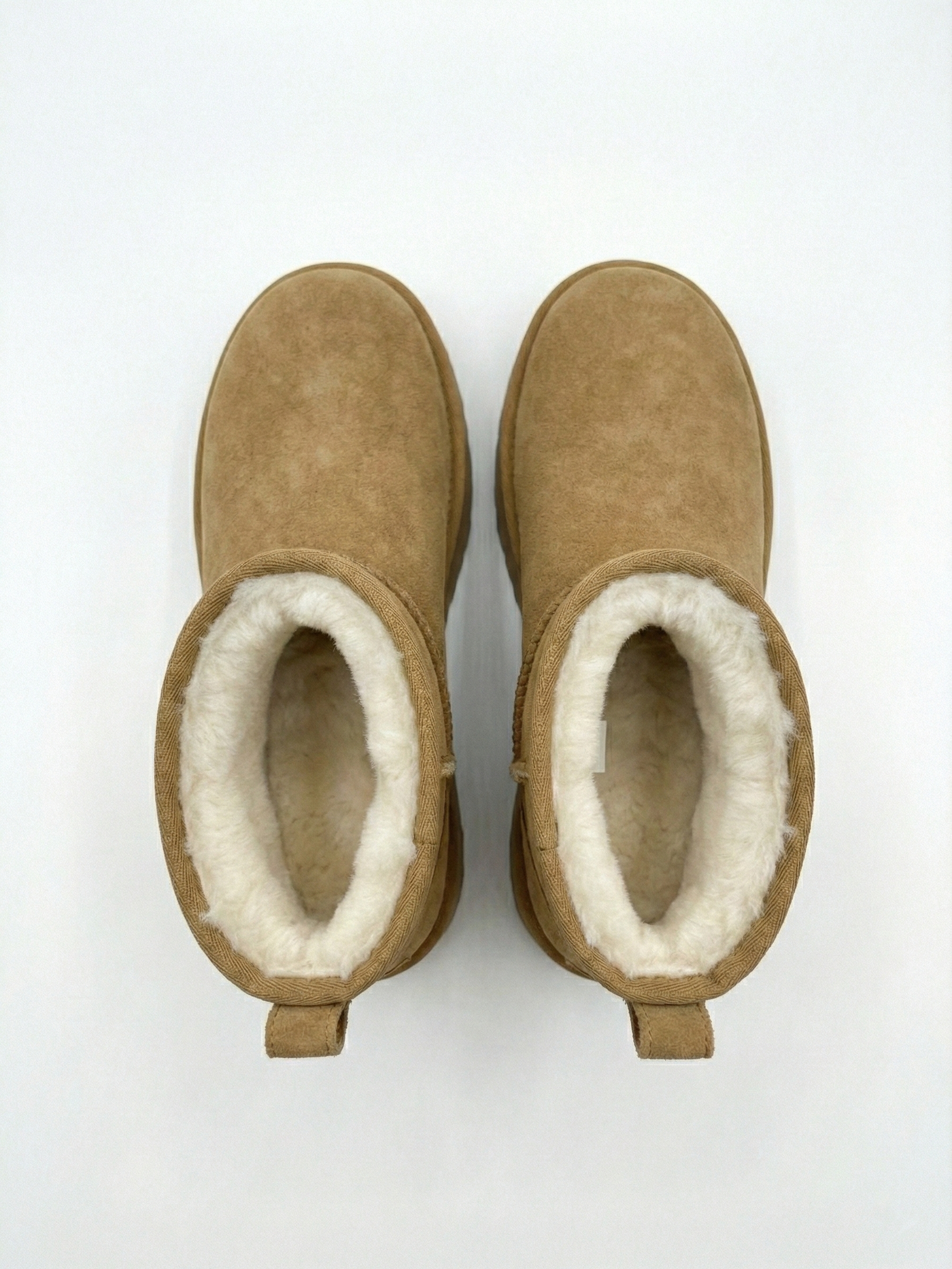 Bottes à plateforme effet daim avec doublure en fausse fourrure Kaki | FormaLuxe