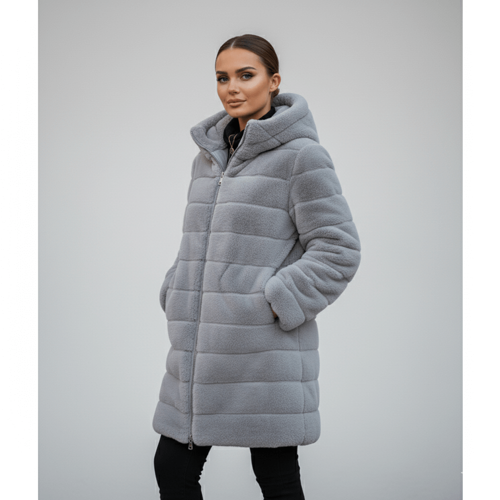 Alayah | Winter Jacket Gray | FormaLuxe