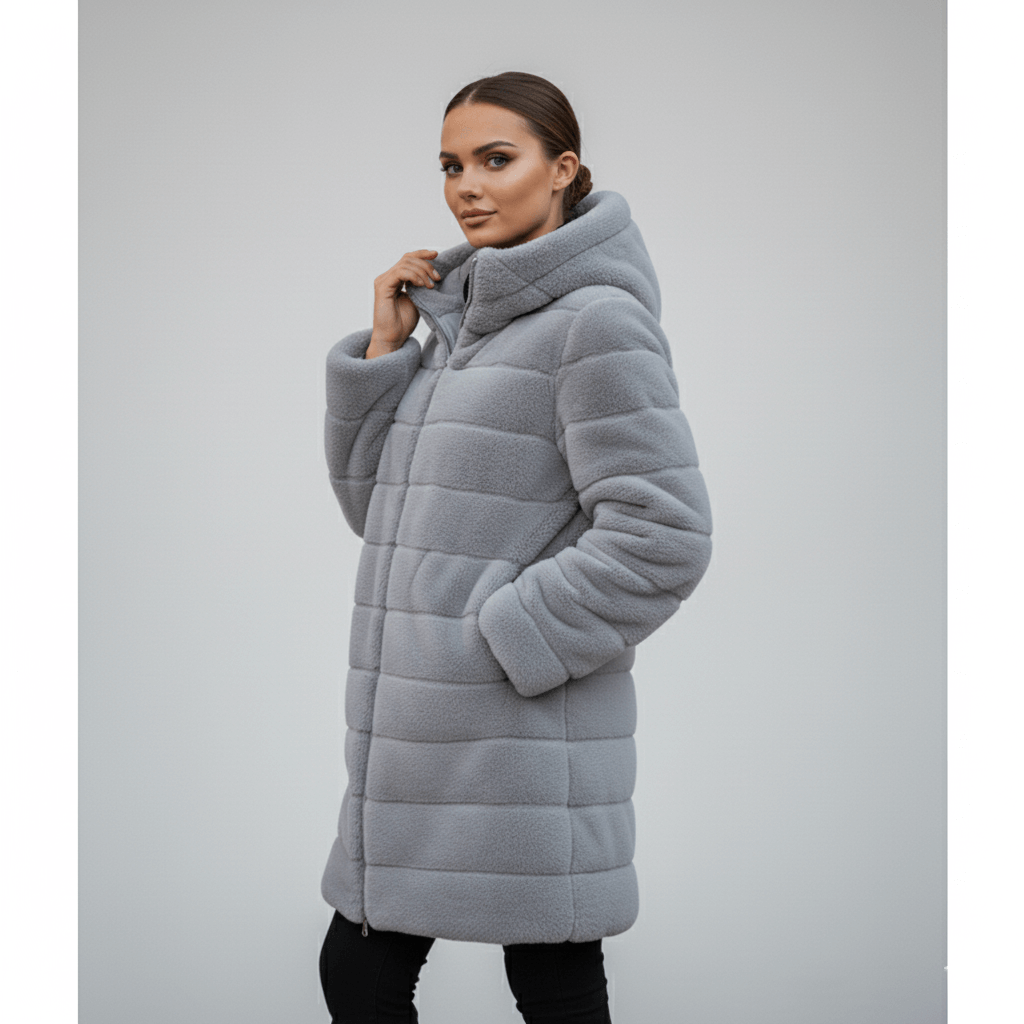 Alayah | Winter Jacket Gray | FormaLuxe