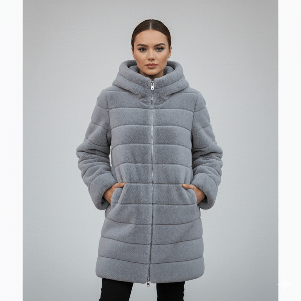 Alayah | Winter Jacket Gray | FormaLuxe