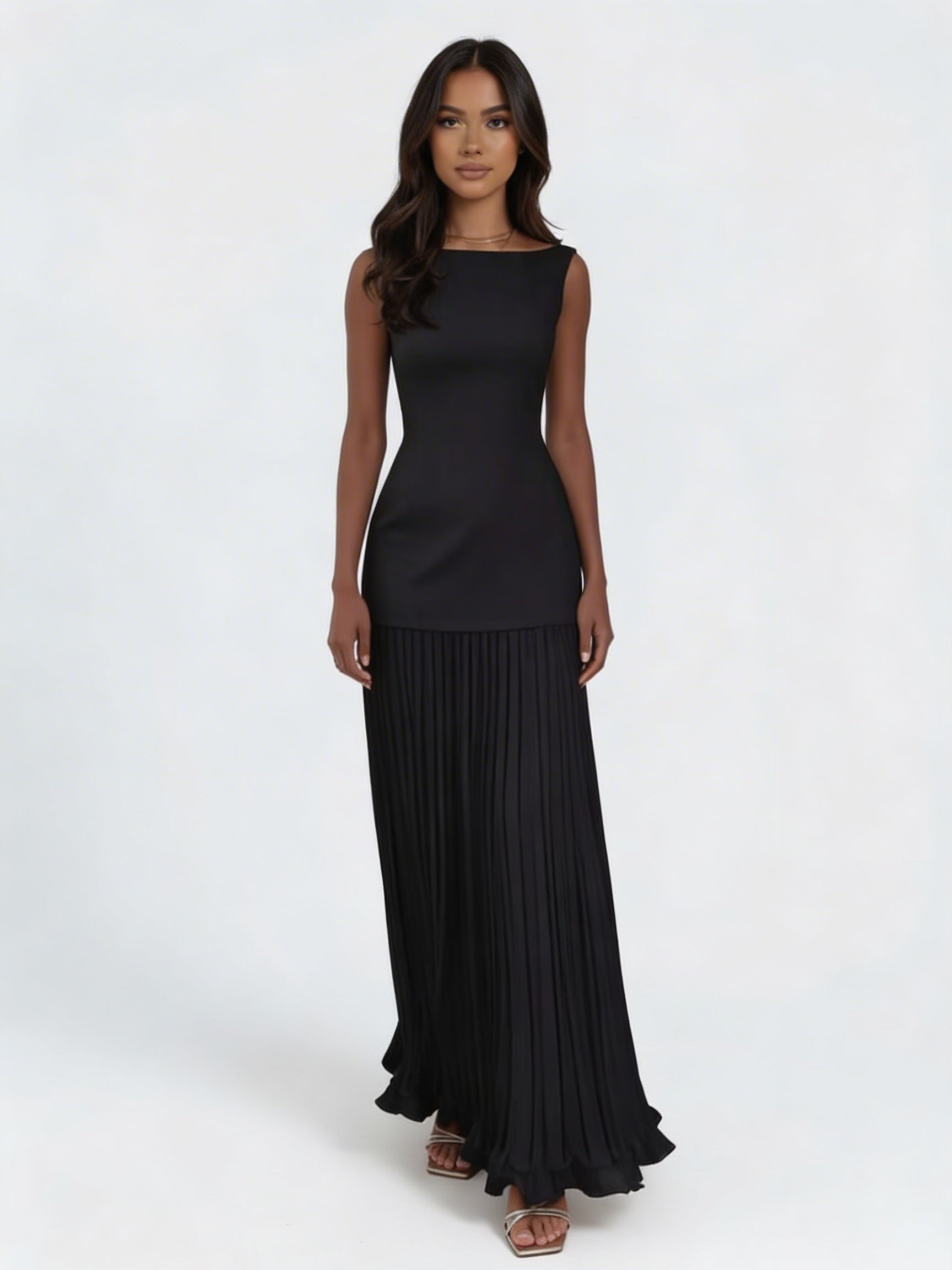 ROBE Maxikleid Schwarz | FormaLuxe