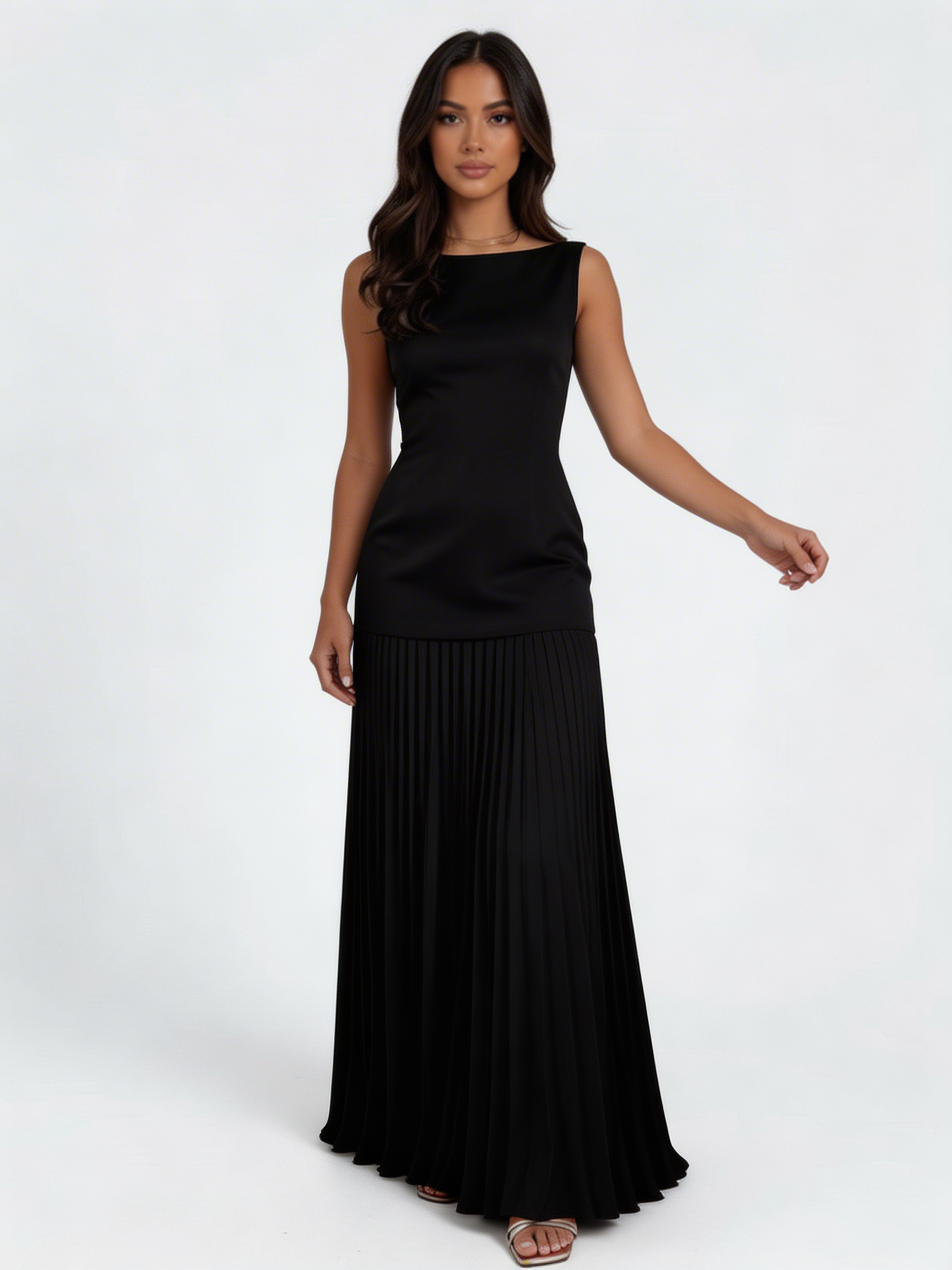 ROBE Maxikleid Schwarz | FormaLuxe