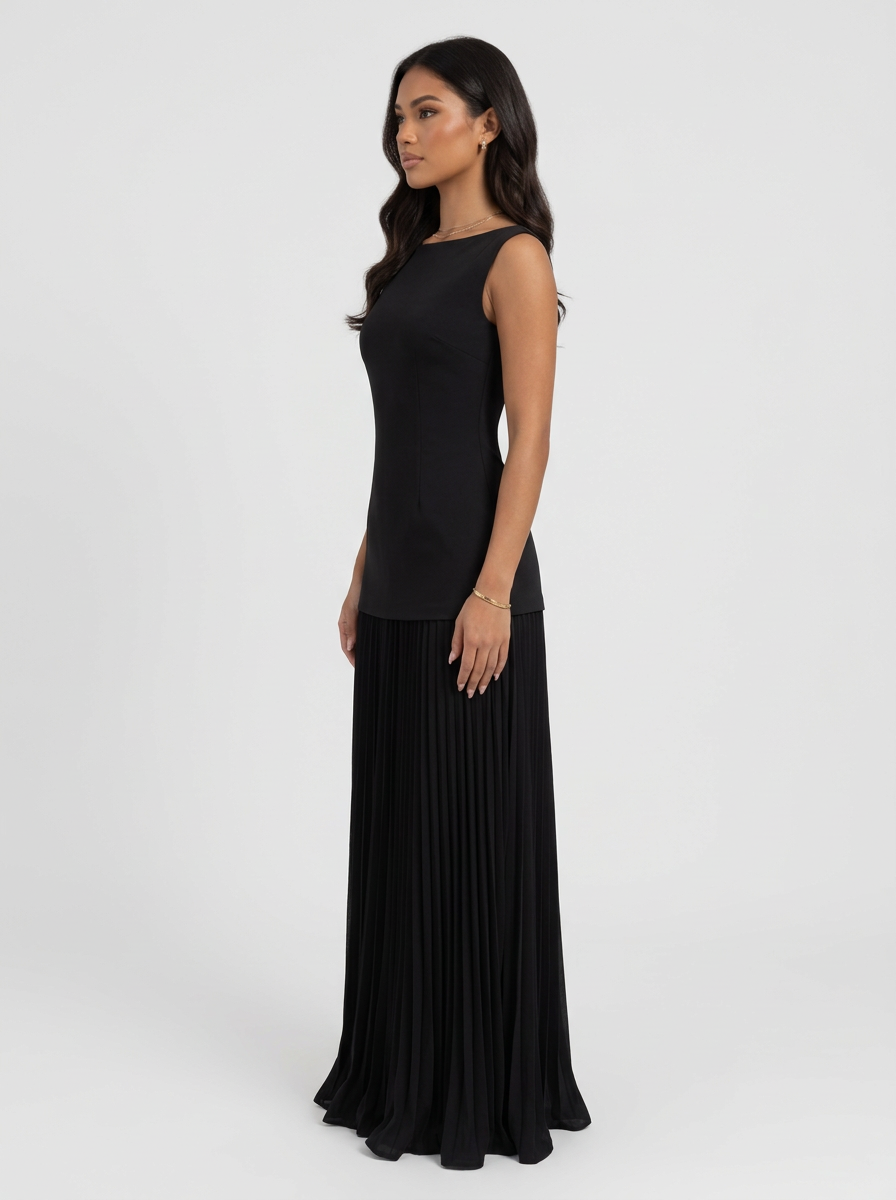 ROBE Maxikleid Schwarz | FormaLuxe