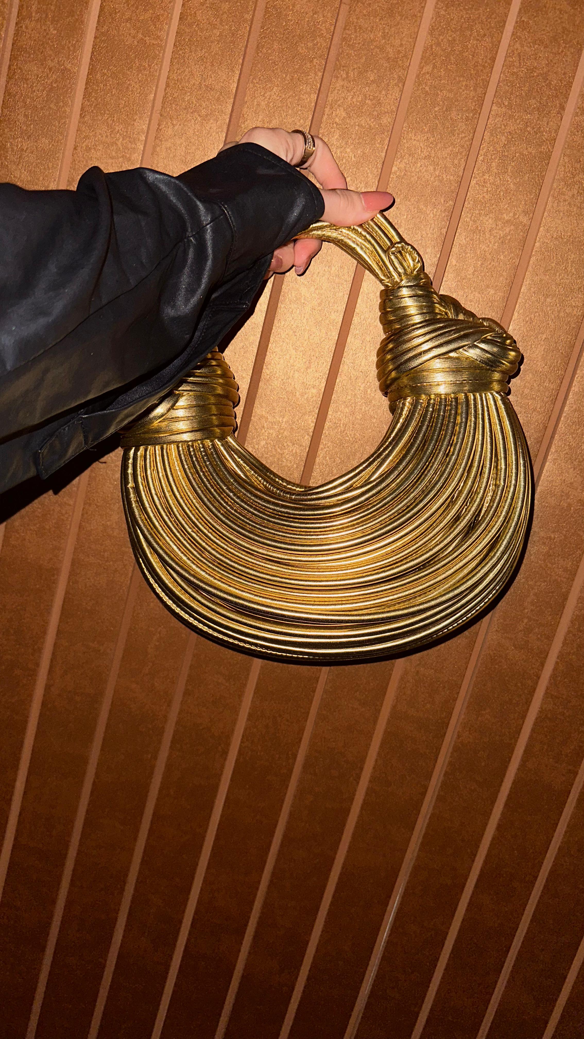 Golden Spiral Structured Clutch | FormaLuxe
