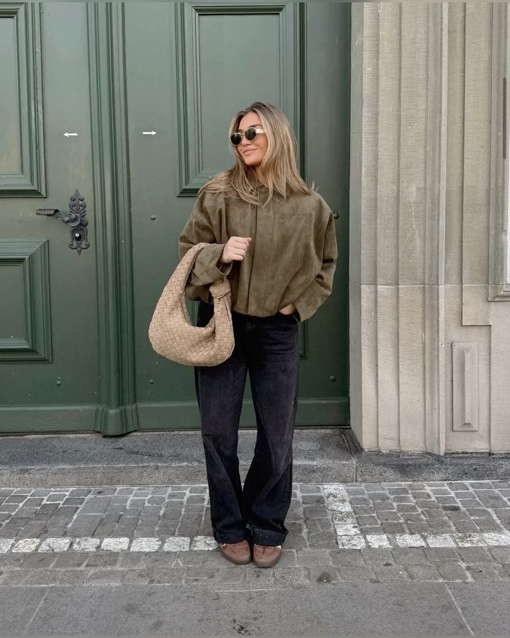 Kaori | Pilot Jacket with Suede Look