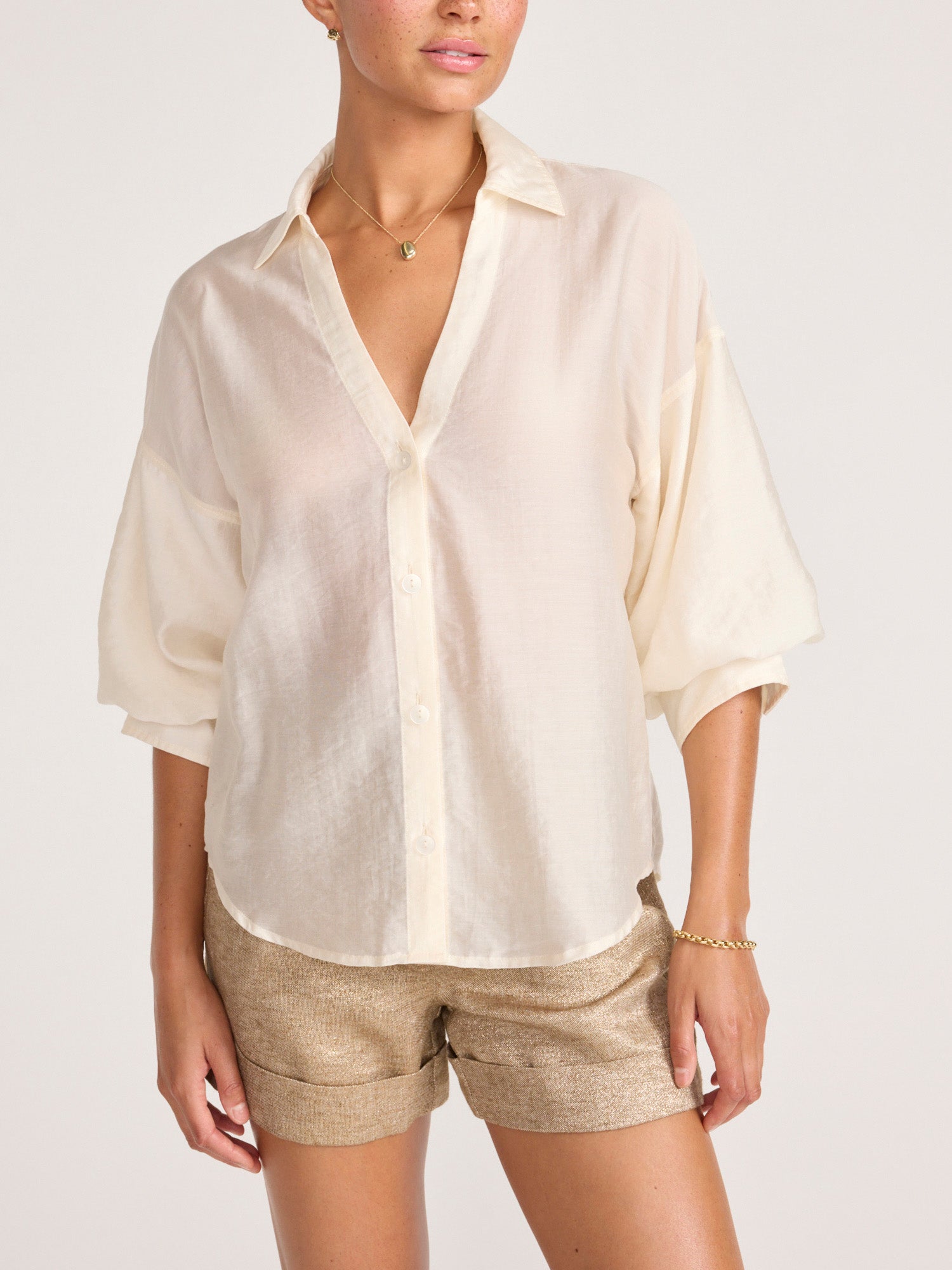 The Kate Voile Shirt – Tops | FormaLuxe