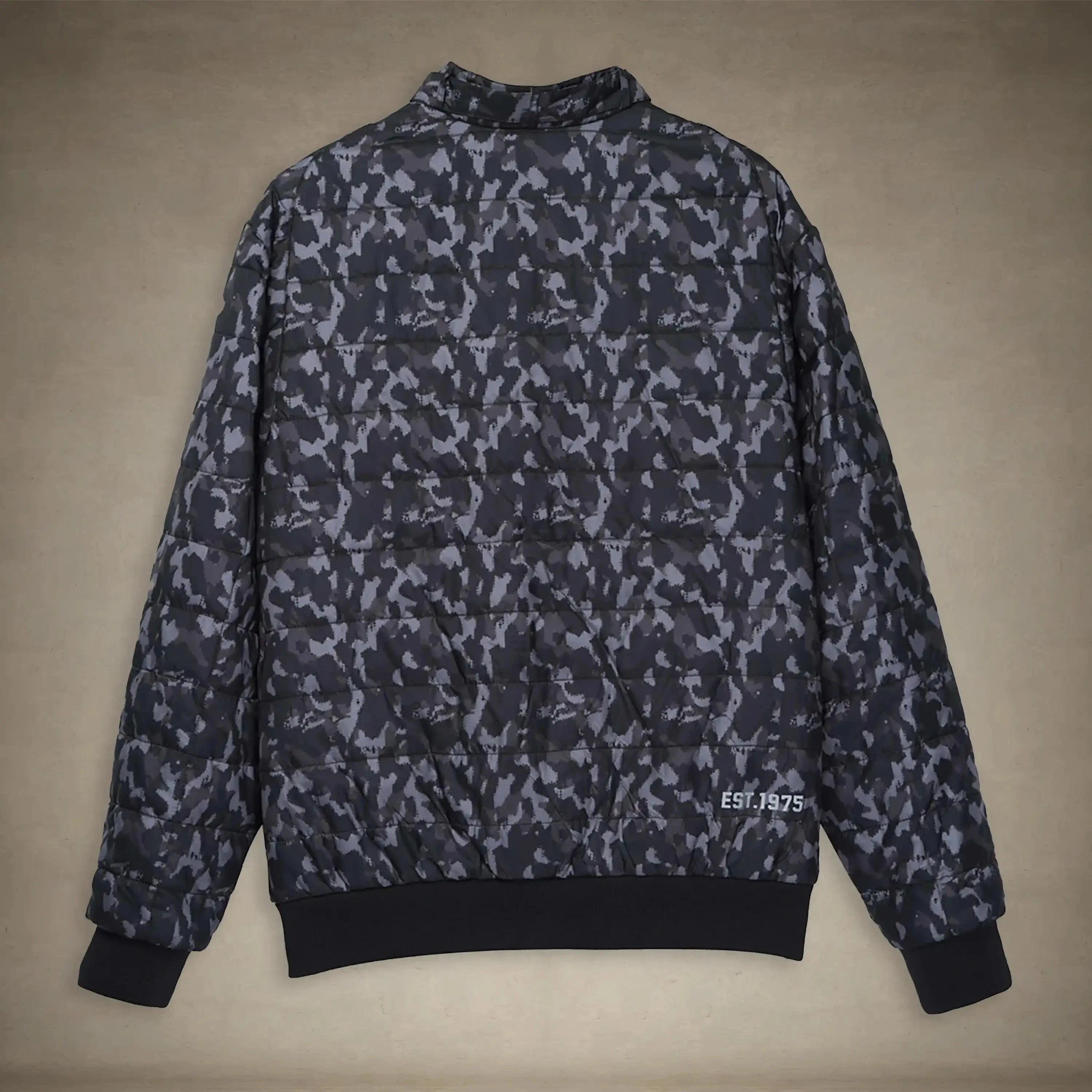Women's SoHo Oversized Quilted Jacket Black Camo – Women's Iconic Jacket | FormaLuxe
