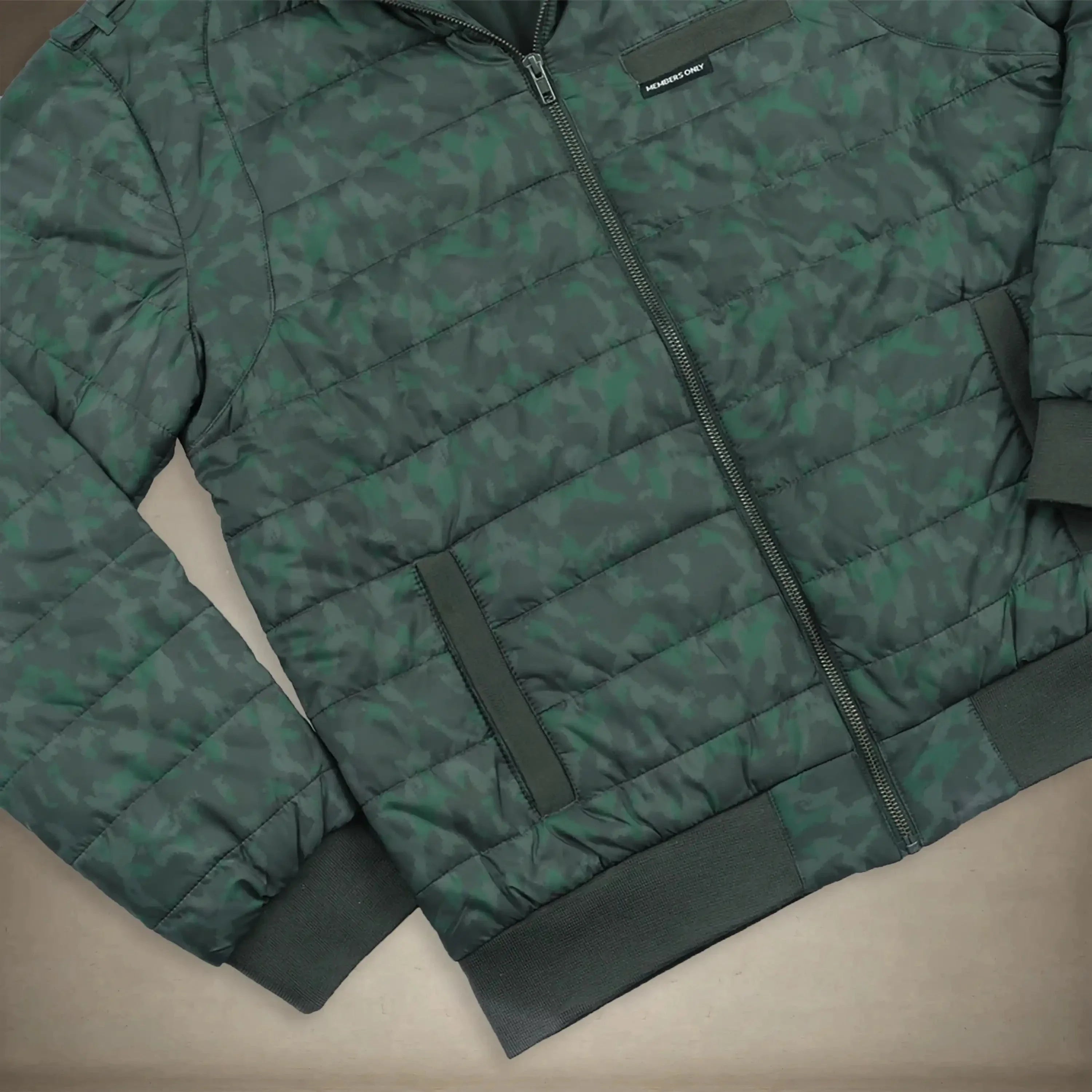 Women's SoHo Oversized Quilted Jacket Black Camo – Women's Iconic Jacket | FormaLuxe