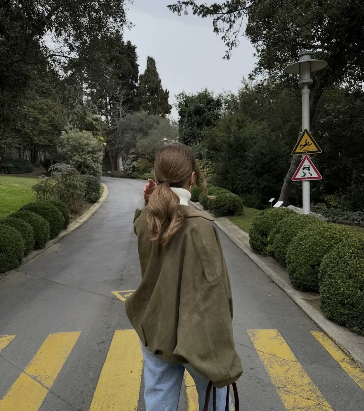 Kaori | Pilot Jacket with Suede Look