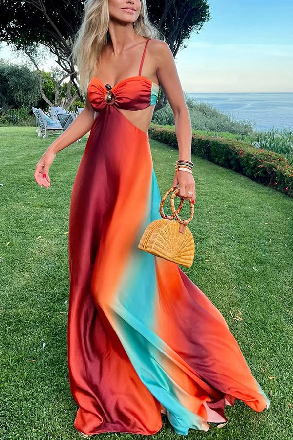 Harlow | Maxikleid Sunset Mehrfarbig | FormaLuxe