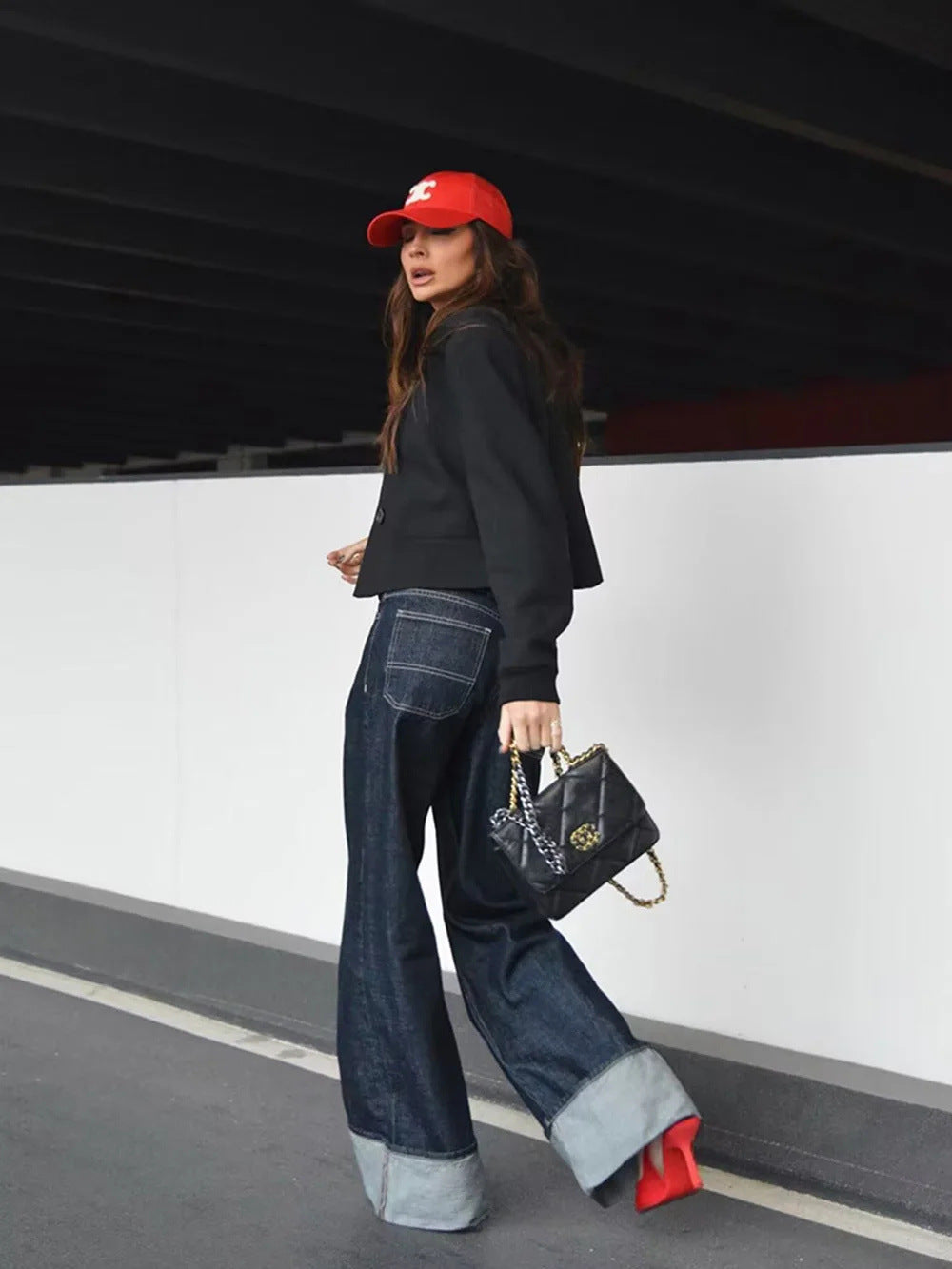 Wiese | Hochgekrempelte Hosen Denim | FormaLuxe