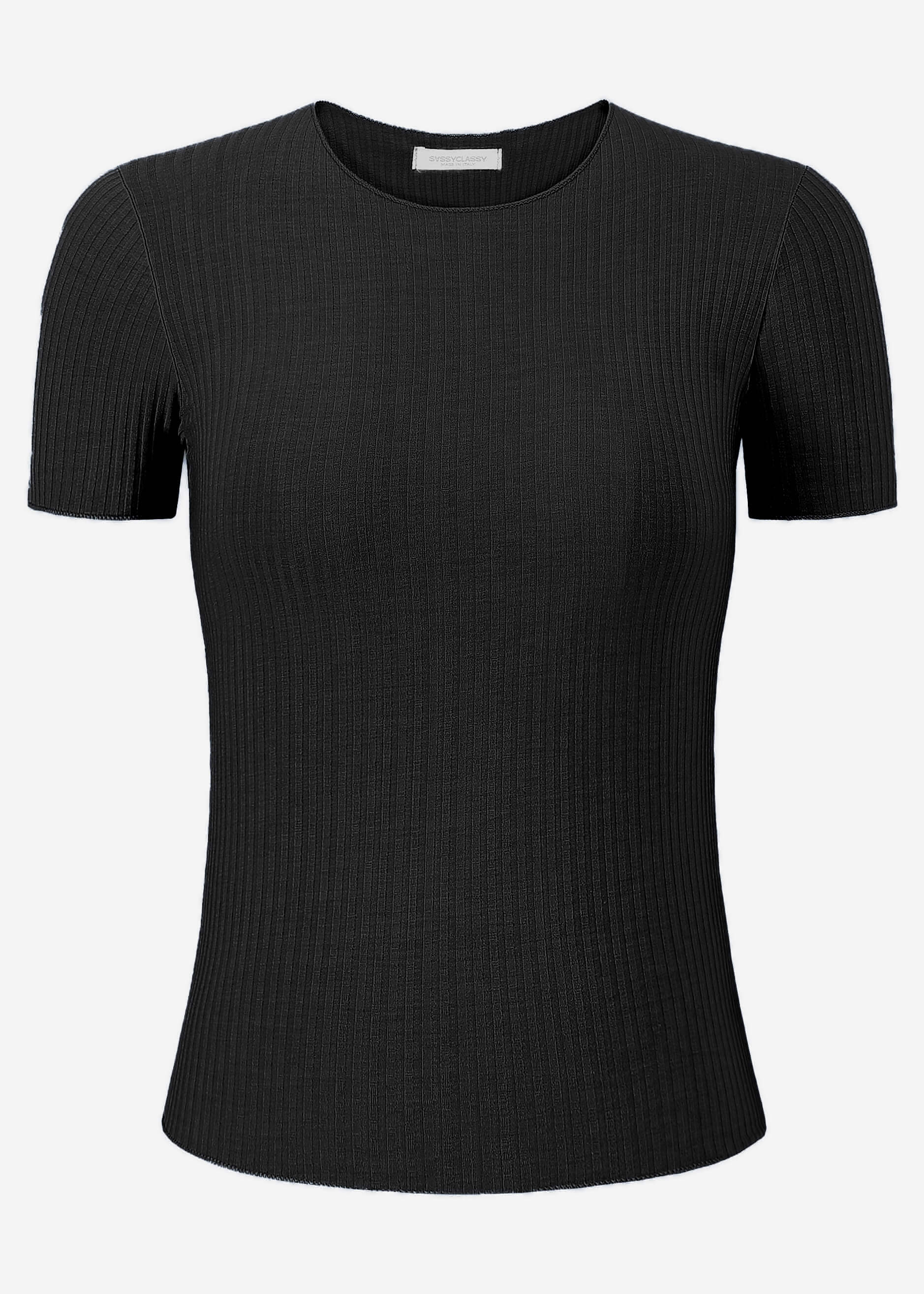 Crop-Shirt, schwarz – Bekleidung > T-Shirts | FormaLuxe