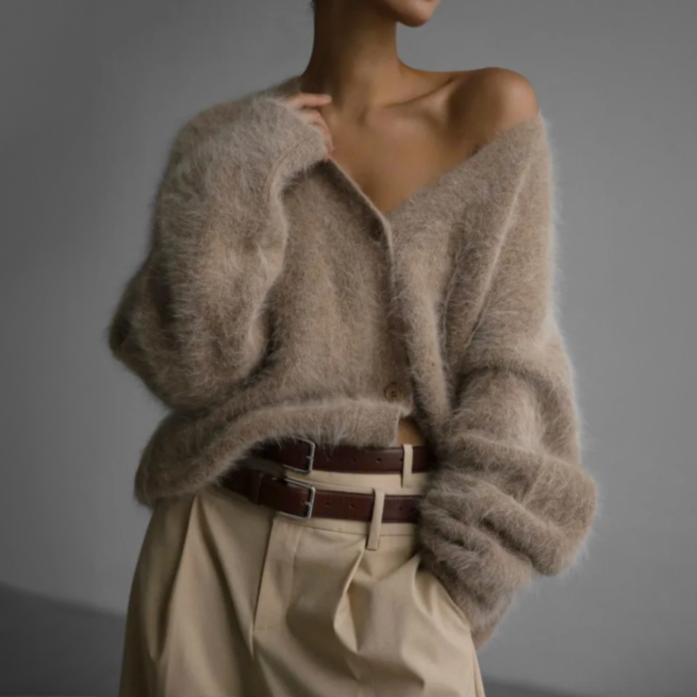 Lumia | Luxus Cardigan Beige – Default | FormaLuxe