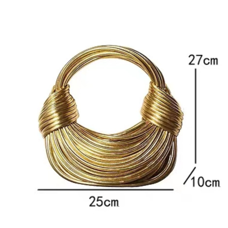 Golden Spiral Structured Clutch | FormaLuxe