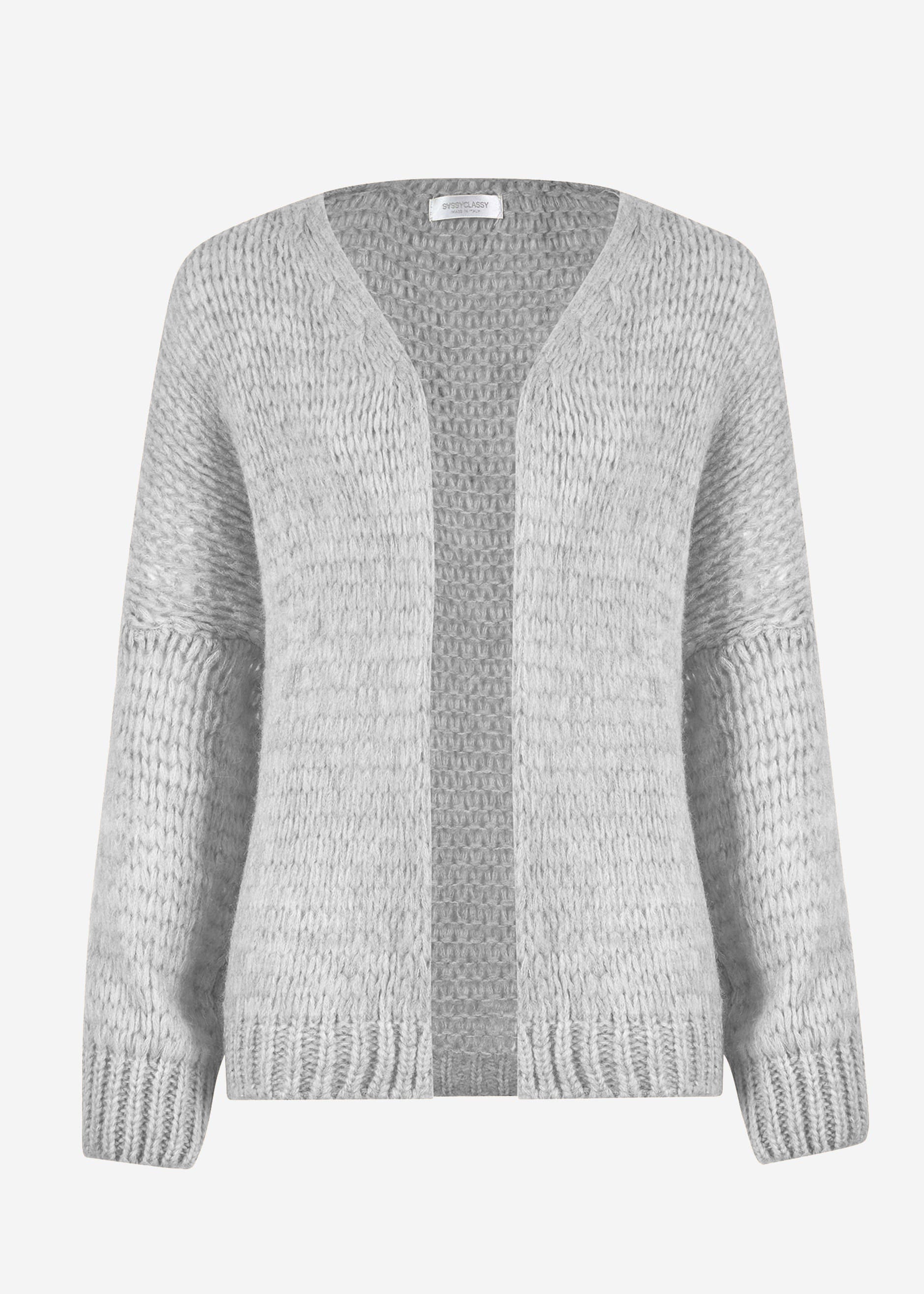 Oversize Cardigan - hellgrau – Bekleidung > Cardigans | FormaLuxe