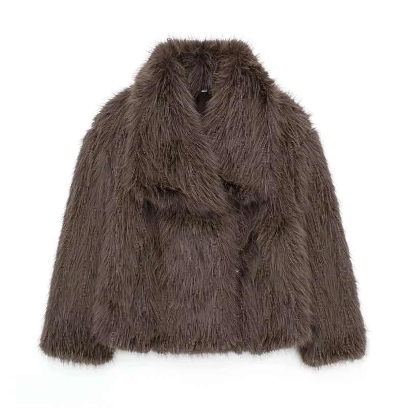 Anouk - Luxe Fluffy Jas Beige – Cosy Fall Vibes | FormaLuxe