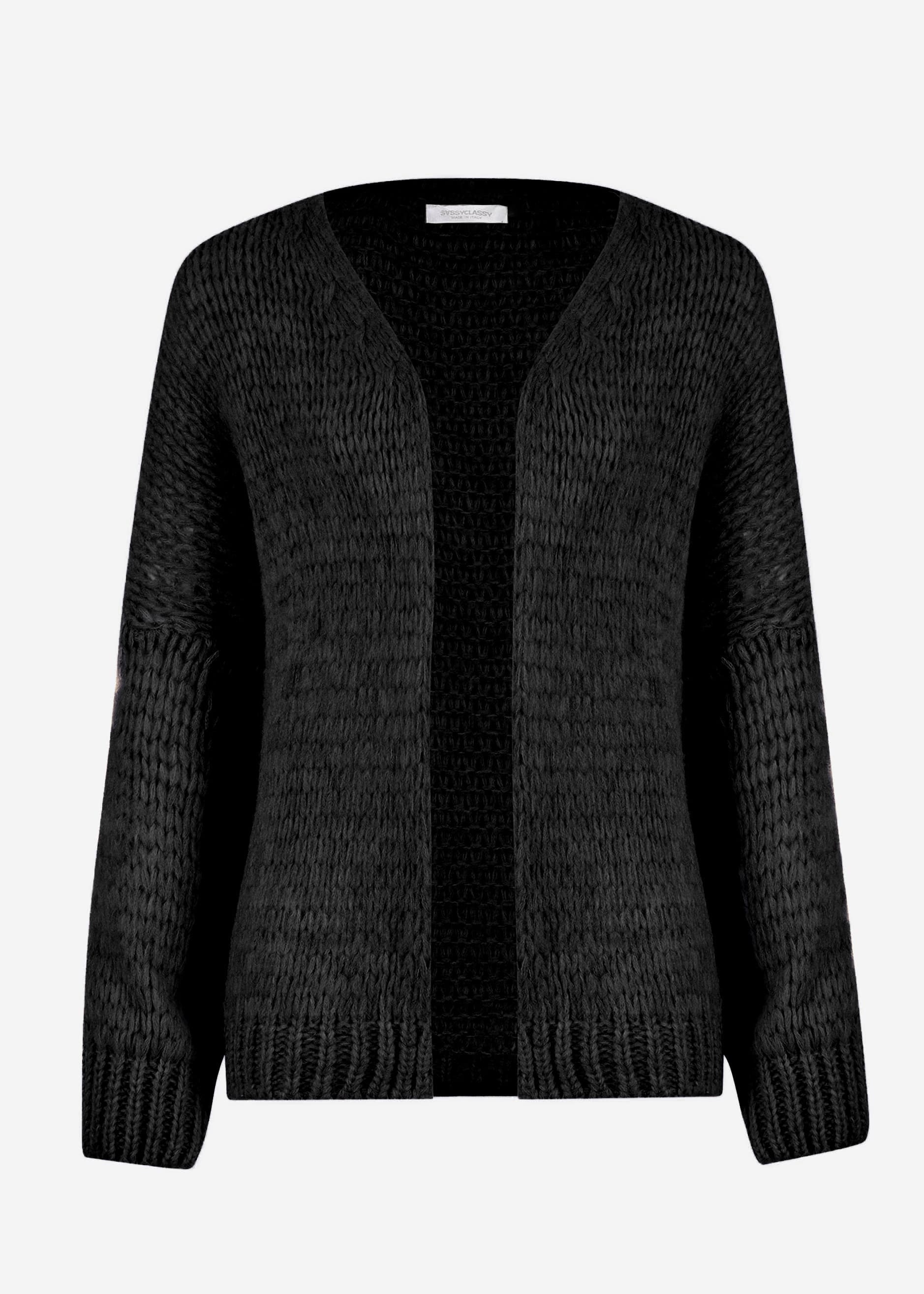 Oversize Cardigan - schwarz – Bekleidung > Cardigans | FormaLuxe