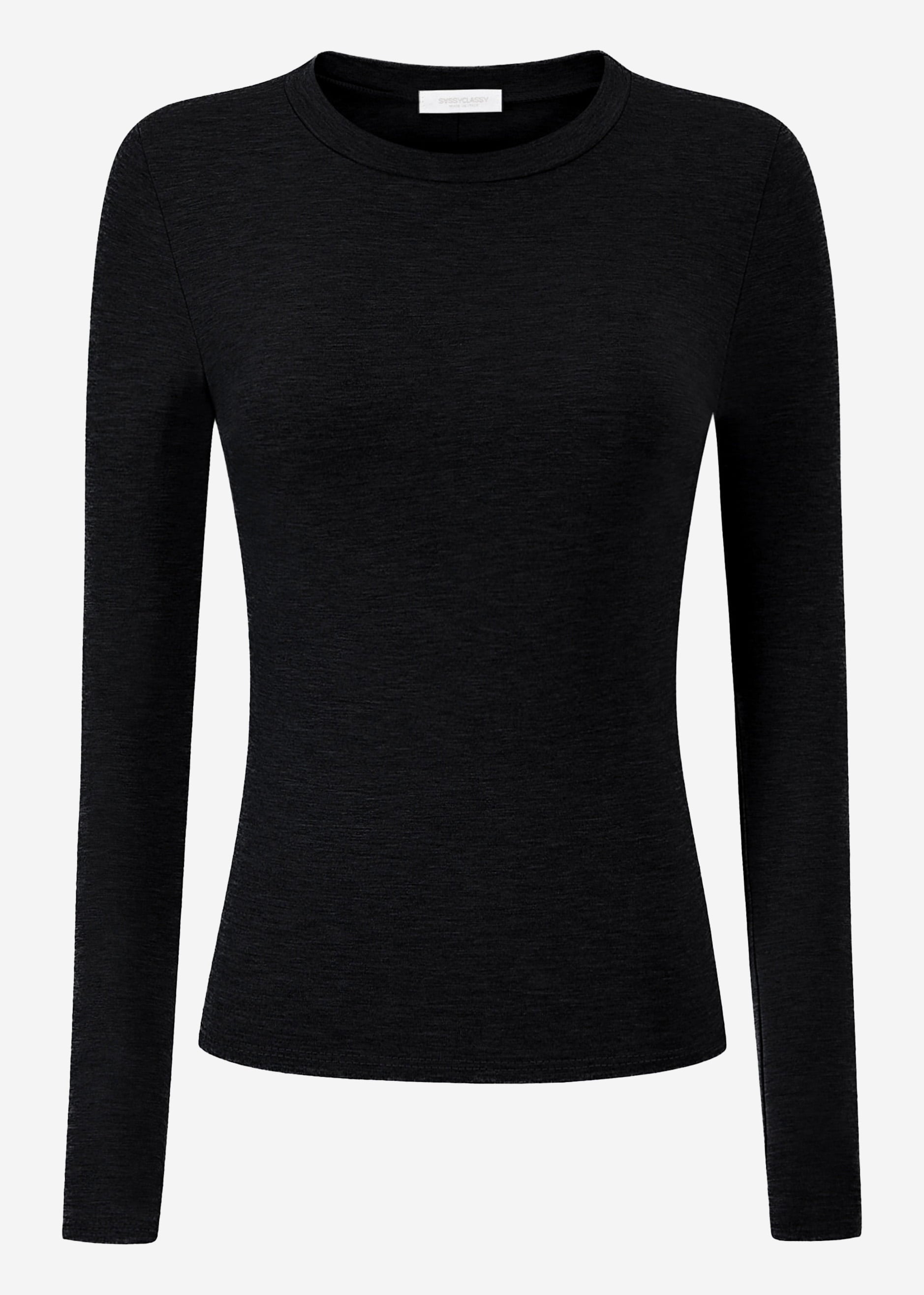 Langarmshirt - schwarz – Bekleidung > Langarmshirts | FormaLuxe