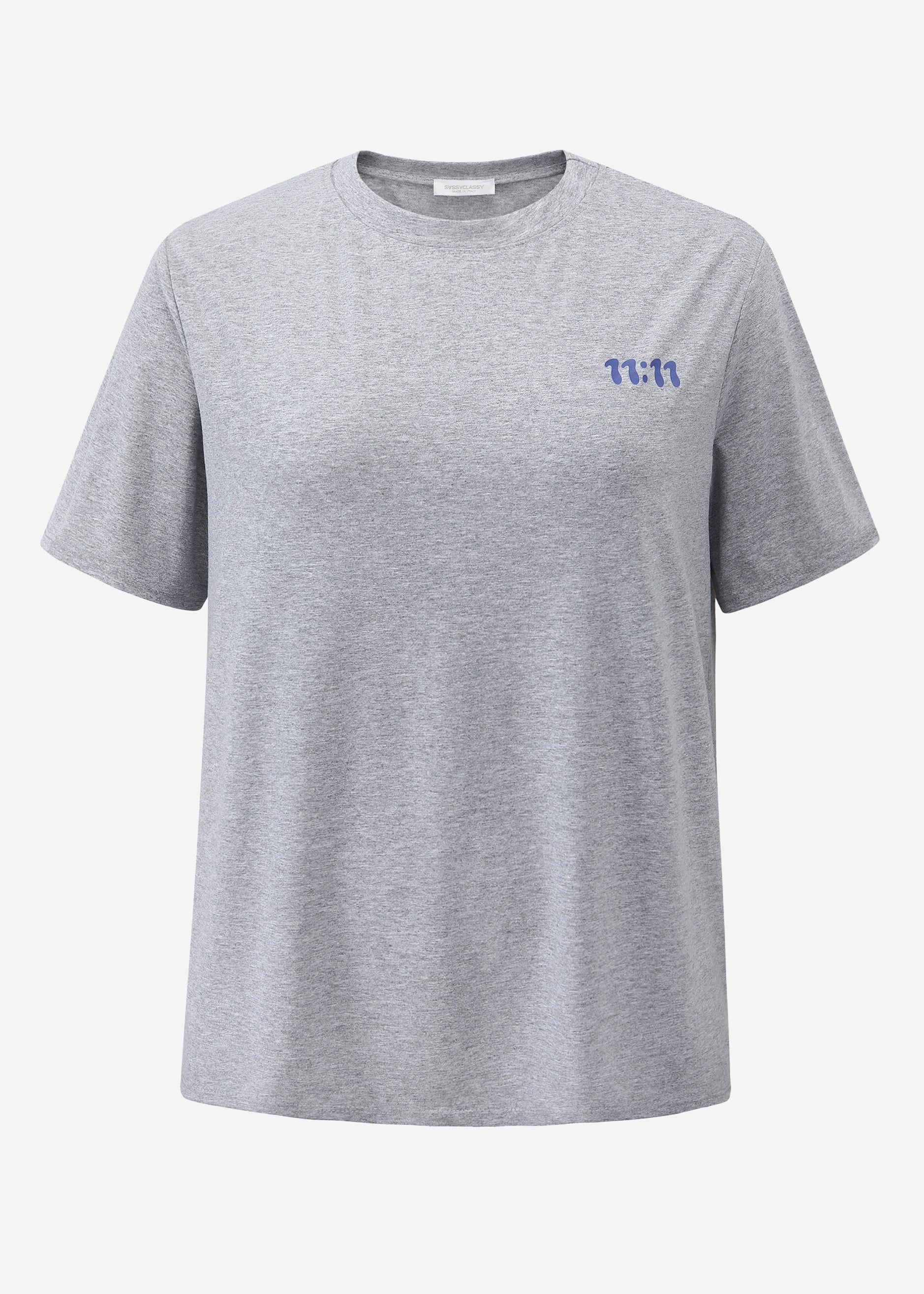 Oversize T-Shirt mit Print - grau – Bekleidung > T-Shirts | FormaLuxe