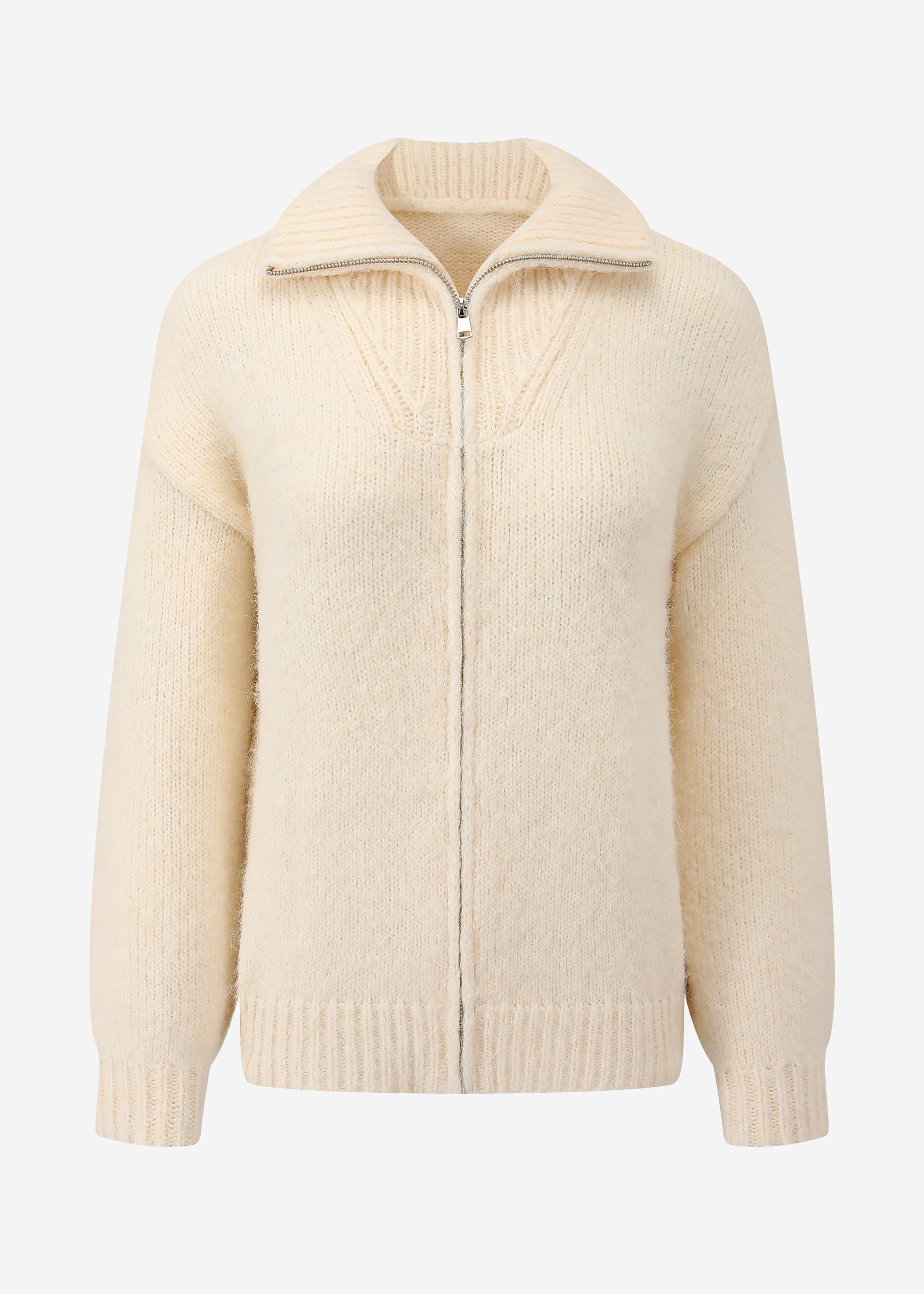 Cardigan mit Reißverschluss – Off-White – Clothing> Cardigans | FormaLuxe