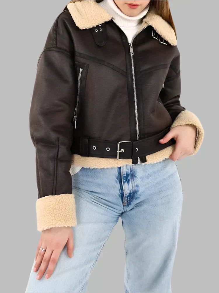 Inès | Mutige und stilvolle Jacke Kaffee | FormaLuxe