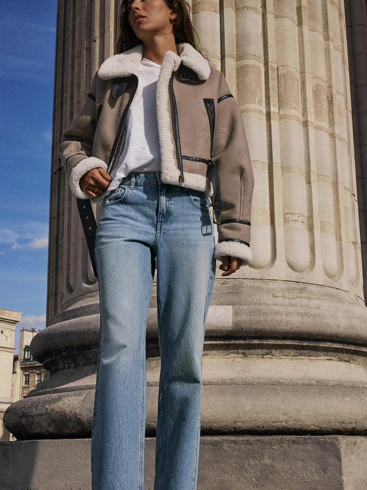 Chloé | Modische Jacke Khaki | FormaLuxe