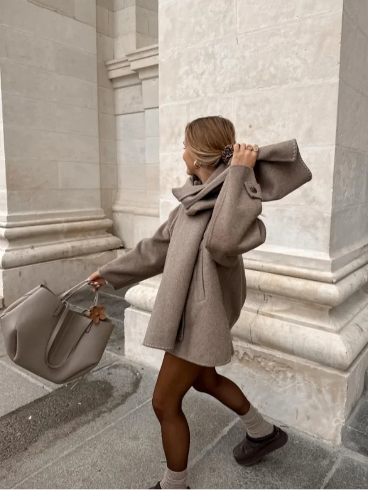 Camilla - Tijdloze Oversized Wollen Jas | FormaLuxe