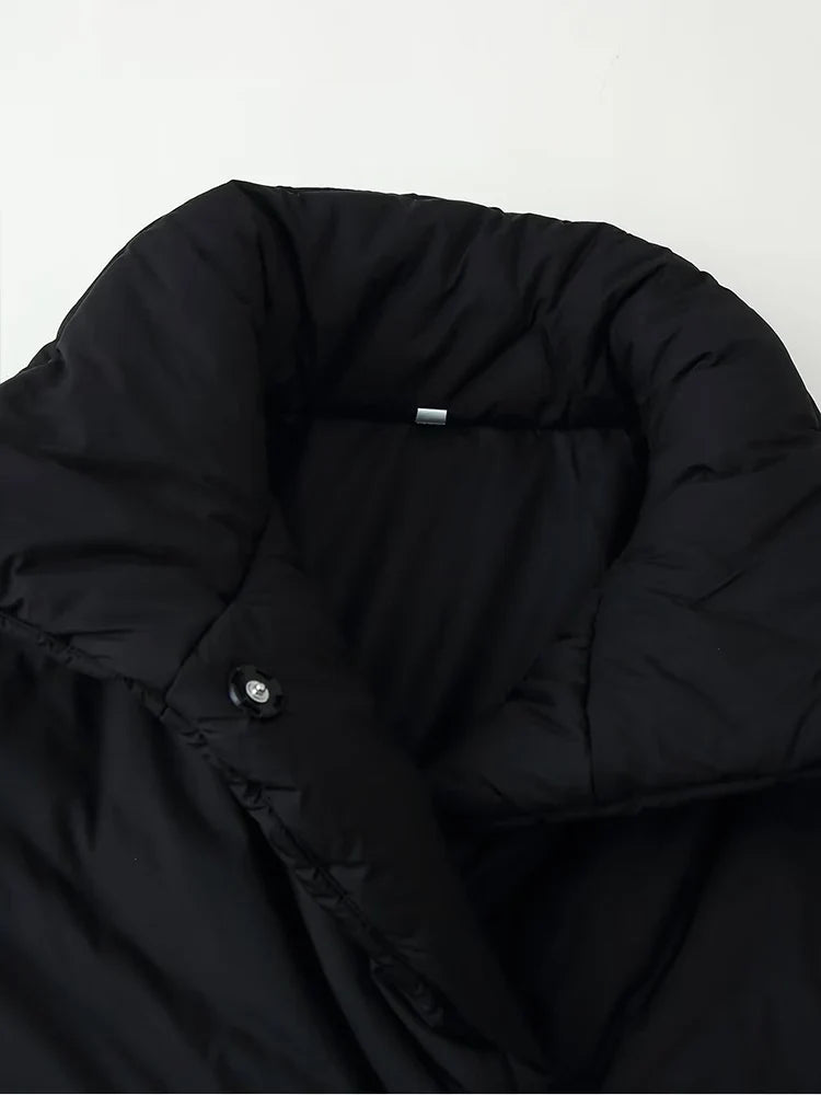 Maddison | Doudoune oversize à col montant Noir | FormaLuxe