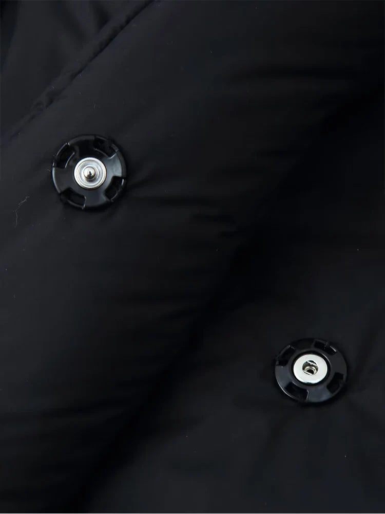 Maddison | Doudoune oversize à col montant Noir | FormaLuxe
