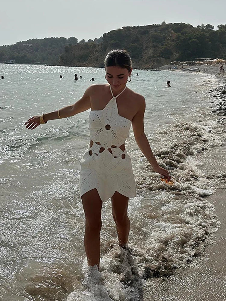 Ottilie | Sommerkleid aus Häkelstoff Ivory | FormaLuxe