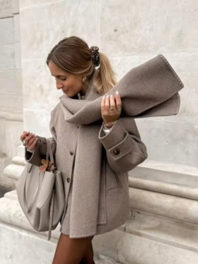 Camilla - Tijdloze Oversized Wollen Jas | FormaLuxe