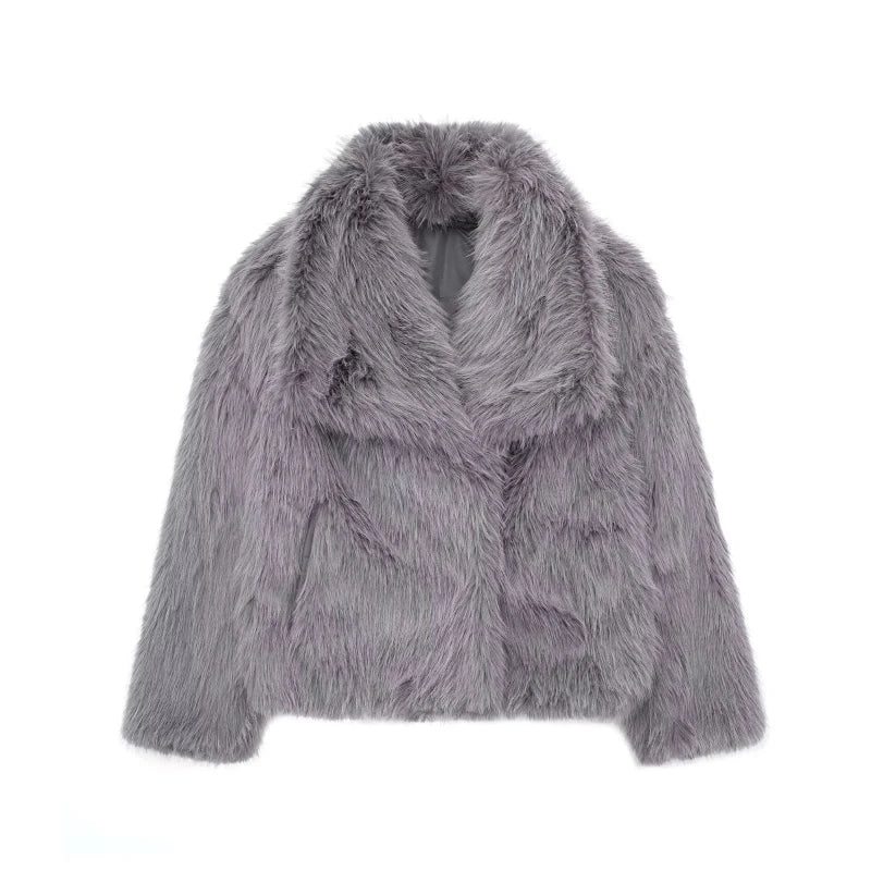 Anouk - Luxe Fluffy Jas Beige – Cosy Fall Vibes | FormaLuxe